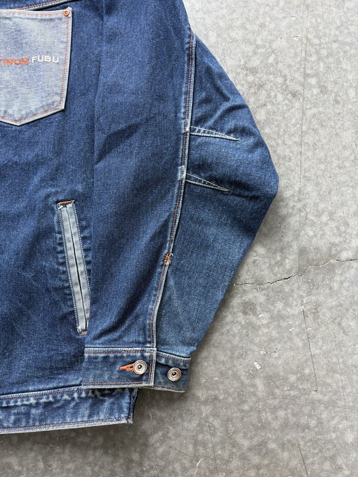 Fubu Vintage Y2K Platinum Fubu Russell vs Rudy Denim Jacket Size US XXL / EU 58 / 5 - 10 Thumbnail