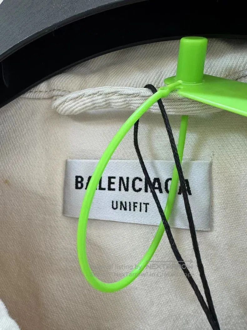 Balenciaga Balenciaga Logo Embroidered Denim Jacket XS. Size US XS / EU 42 / 0 - 4 Thumbnail