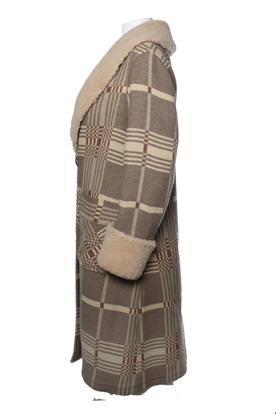 Ralph Lauren Ralph Lauren RRL, Shearling-collar jacquard coat Size M / US 6-8 / IT 42-44 - 2 Thumbnail