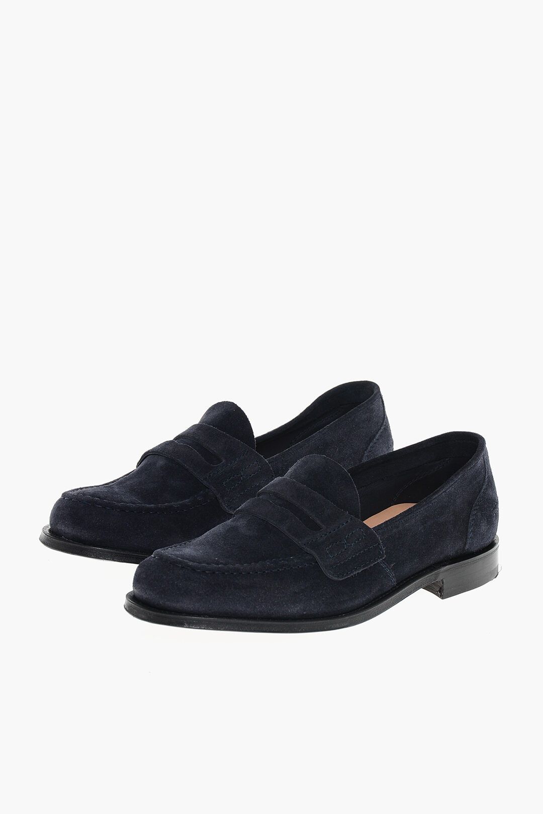 Church's og1mm0325 Suede Leather Loafer in Navy Blue Size US 11 / EU 44 - 2 Thumbnail