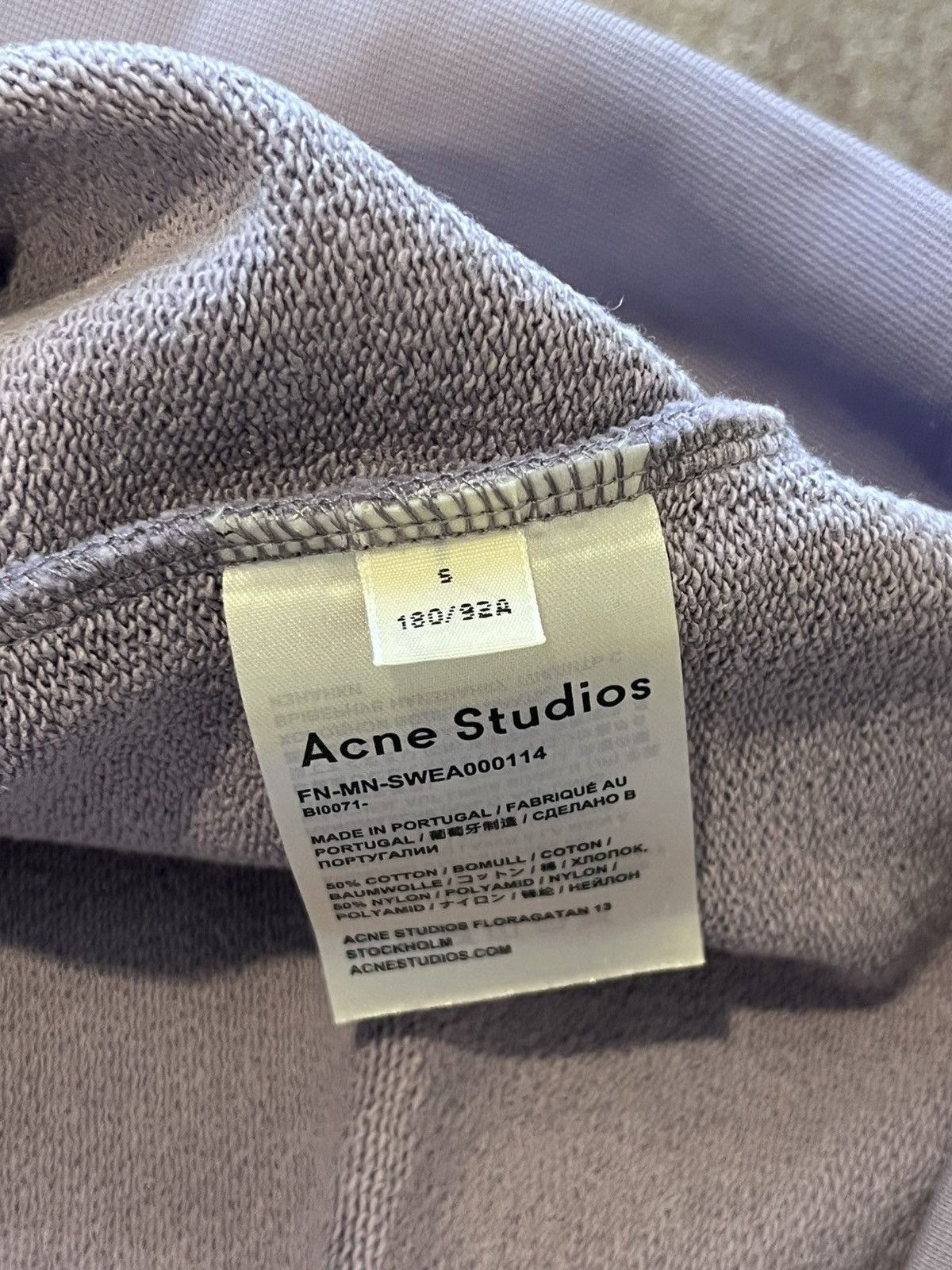 Acne Studios Acne Studios Jellyfish-patch sweatshirt lilac purple Size US S / EU 44-46 / 1 - 6 Thumbnail