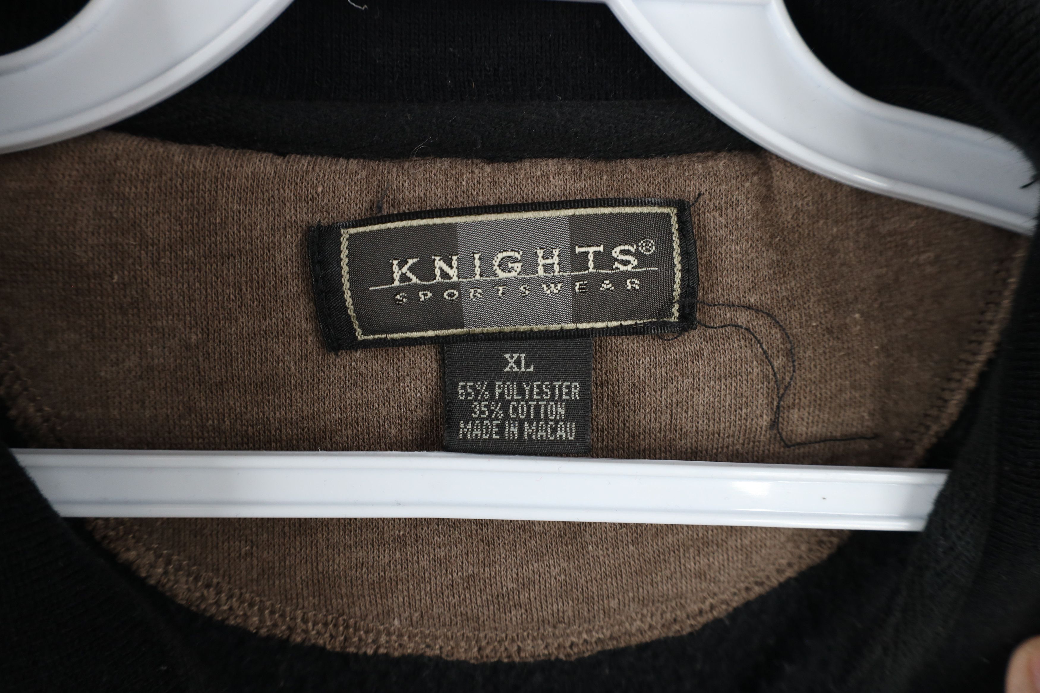 Vintage Vintage 90s Streetwear Block Collared Pullover Sweatshirt Size US XL / EU 56 / 4 - 6 Thumbnail