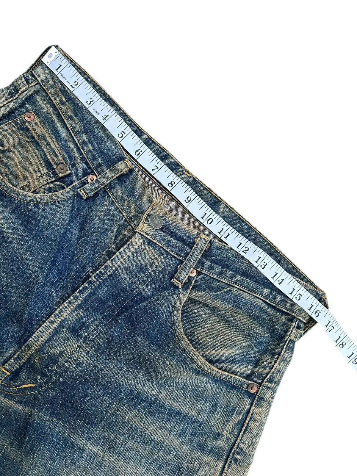 Kapital Vintage Levis Big E Selvedge Rusty Distressed Denim Jeans Size US 32 / EU 48 - 15 Thumbnail