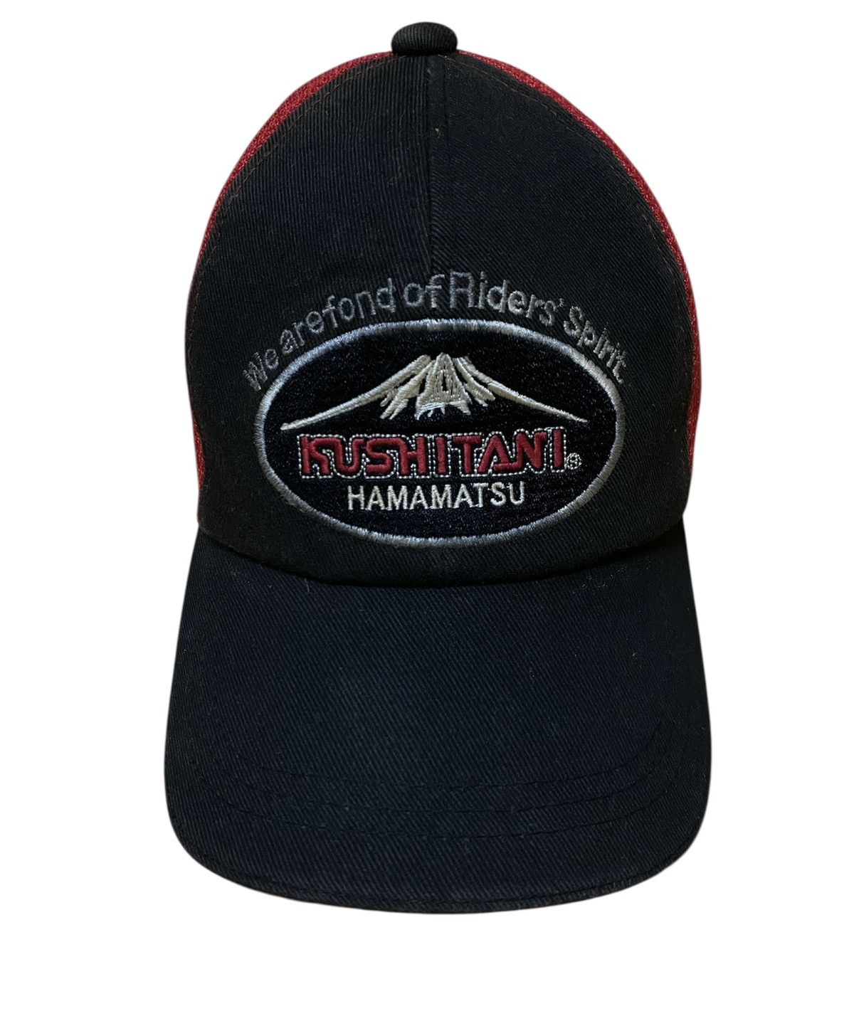 Rare!! Kushitani Hamamatsu Embroidery Big Logo Trucker Cap