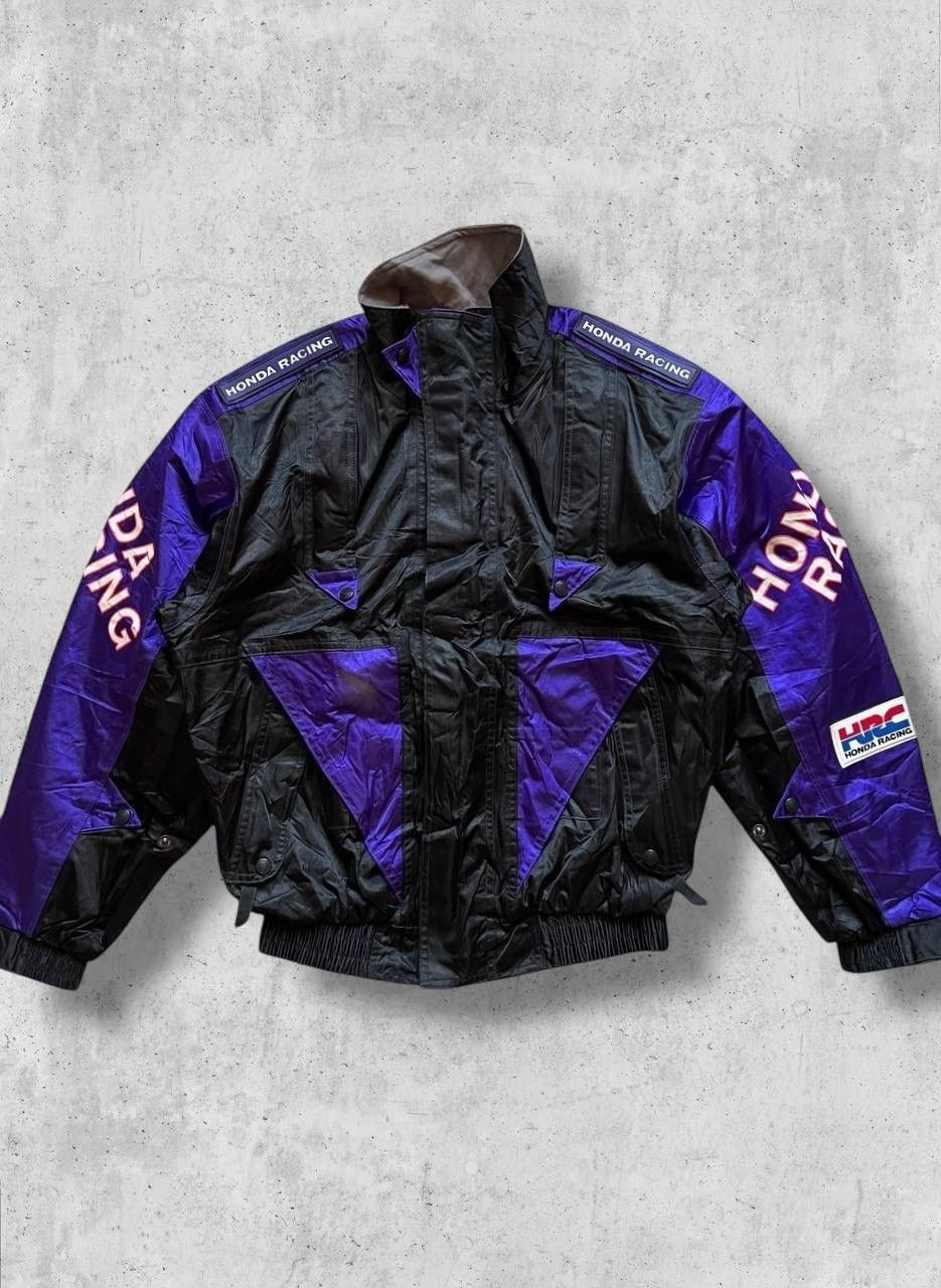 Other Vintage HONDA RACING Jacket 90s Retro Cars Moto Bomber track Size US XXL / EU 58 / 5 - 2 Thumbnail