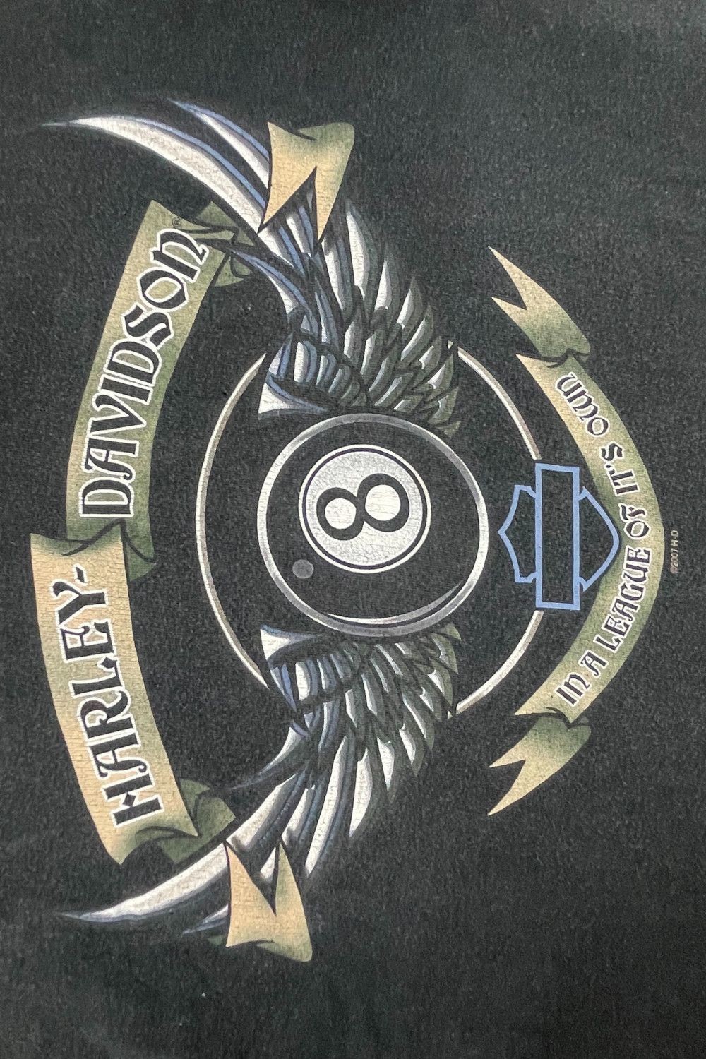 Harley Davidson 07 Harley-Davidson"in a league of its own" 8-ball tee - USA Size US M / EU 48-50 / 2 - 2 Thumbnail