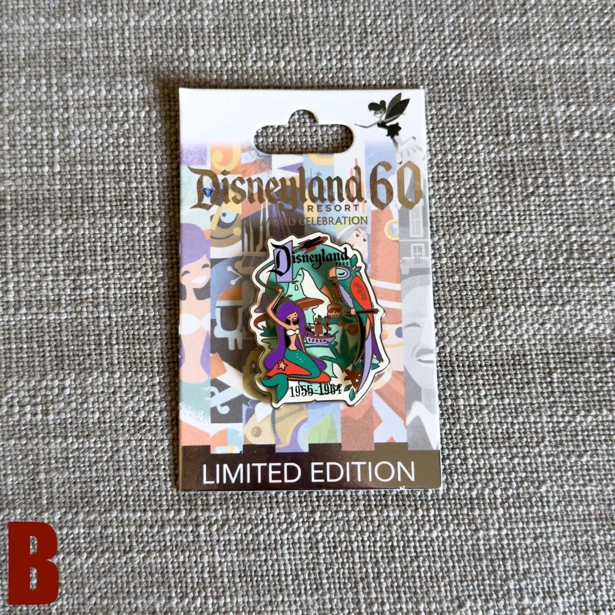 Disney Disneyland Diamond Anniversary Decades Series Pin 1955 1964 Size ONE SIZE - 7 Thumbnail