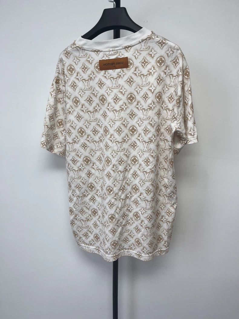 Louis Vuitton Louis Vuitton Monogram Logo Full Print Crew Neck Short Sle Size US L / EU 52-54 / 3 - 2 Thumbnail
