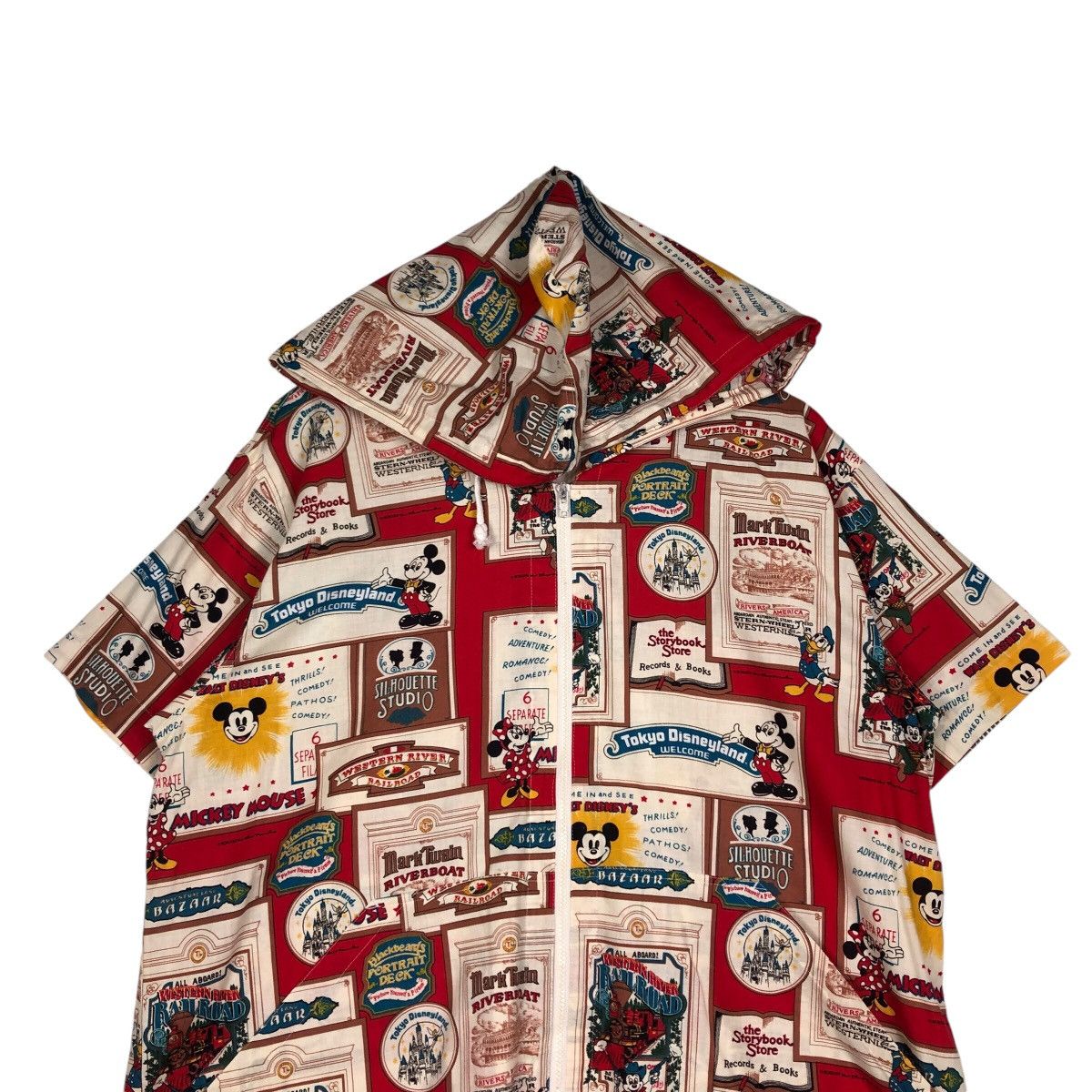 Cartoon Network 📌Short Sleeve Hoodie Jacket Tokyo Disneyland Overprint Size US M / EU 48-50 / 2 - 4 Thumbnail