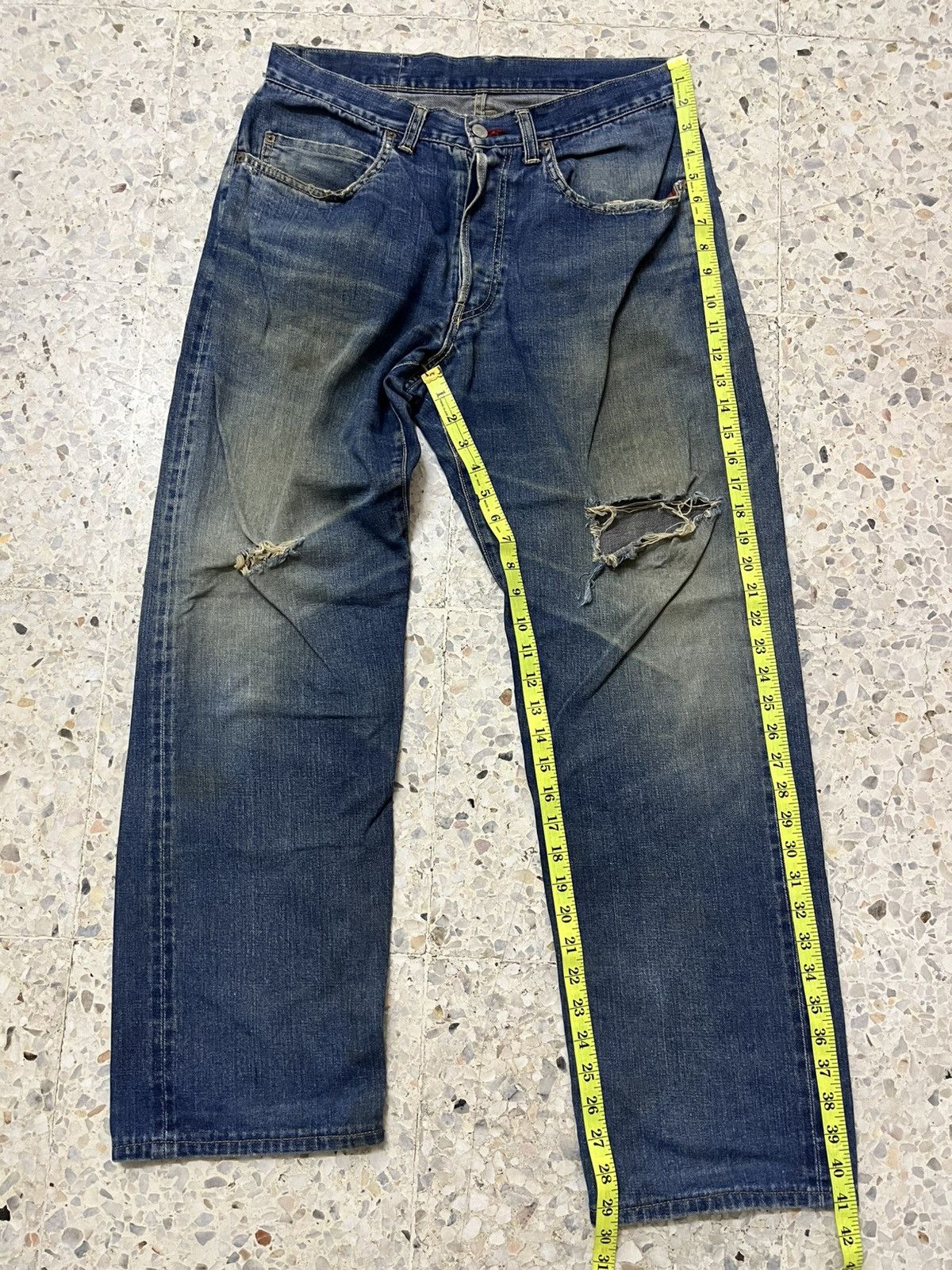 Vintage Vintage HR market redline selvedge distressed denim Size US 32 / EU 48 - 14 Thumbnail