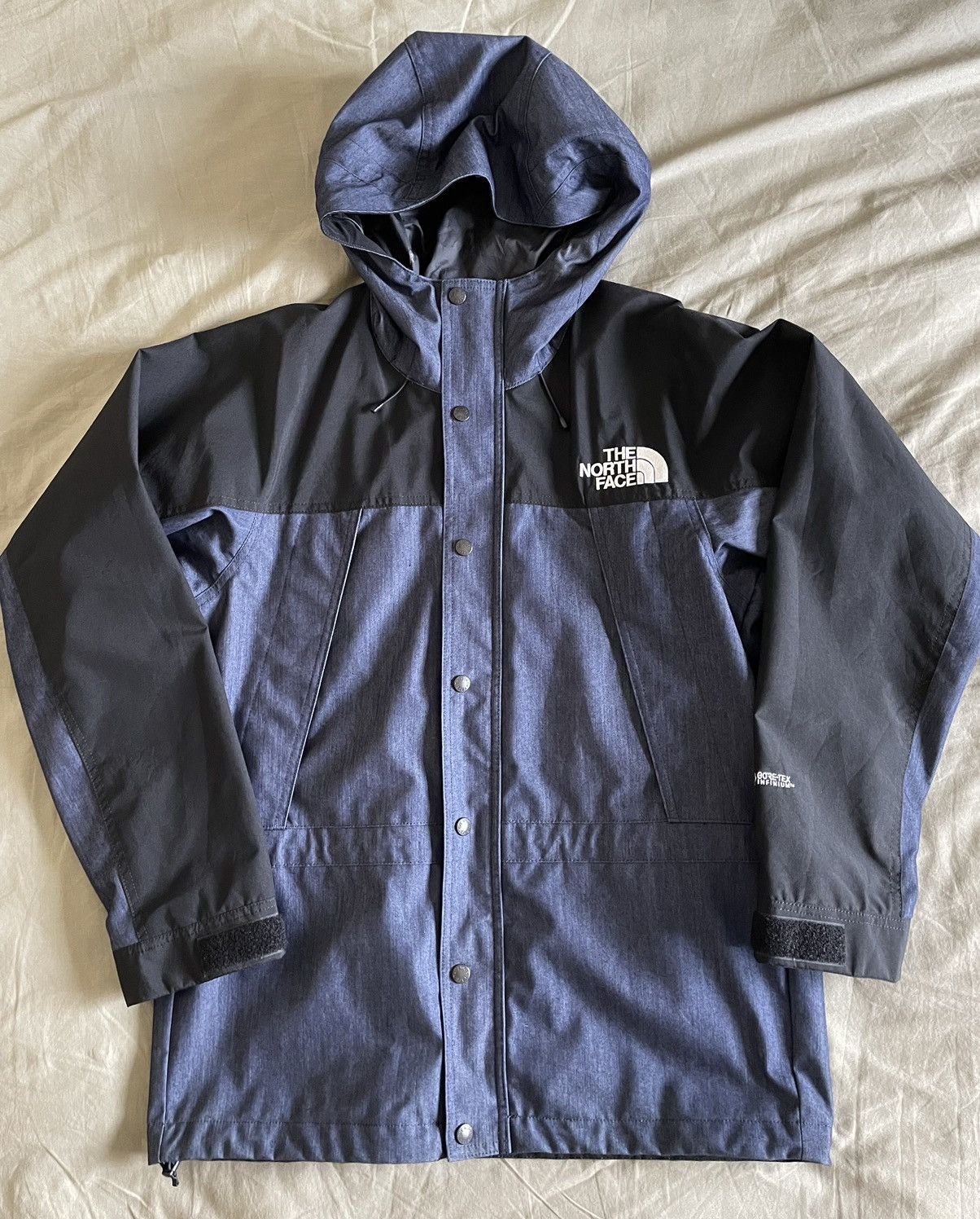 The North Face Men's The North Face Goretex Mountain Light Denim Jacket |  Grailed