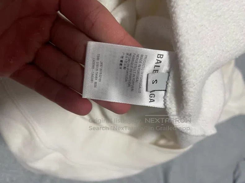 Balenciaga Balenciaga White Eco-Friendly Sweatshirt Size US S / EU 44-46 / 1 - 6 Thumbnail