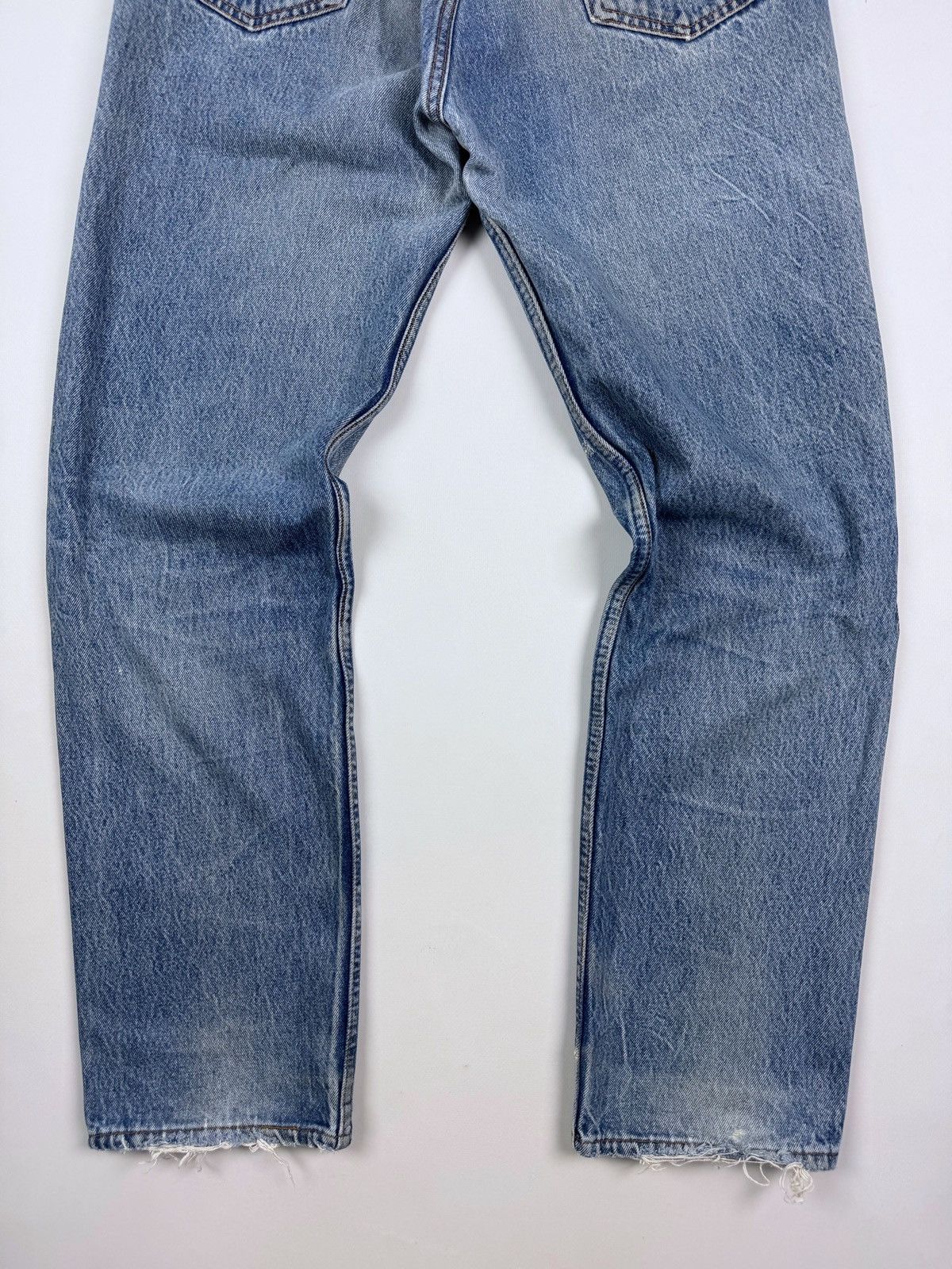 Levi's 90’s Vintage Distressed Levi’s 501 Washed Denim USA Jeans Size US 36 / EU 52 - 15 Thumbnail