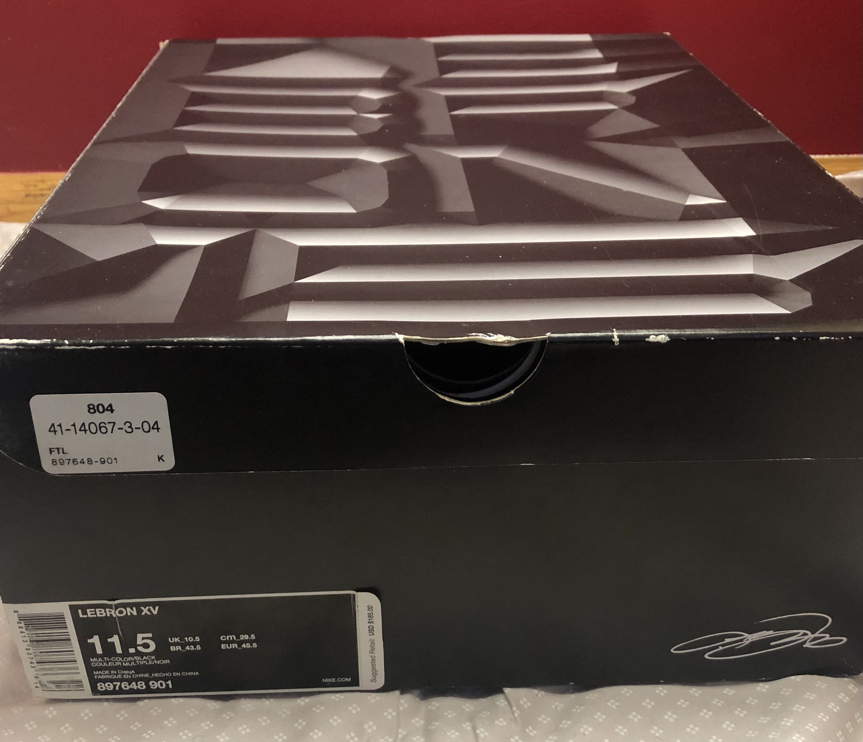 Nike LeBron 15 Fruity Pebble Black – Size 11.5 Size US 11.5 / EU 44-45 - 7 Thumbnail