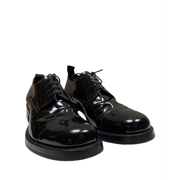Miu Miu Vintage Miu Miu Men's Black Patent Leather Derby Shoes Size US 10 / EU 43 - 2 Thumbnail