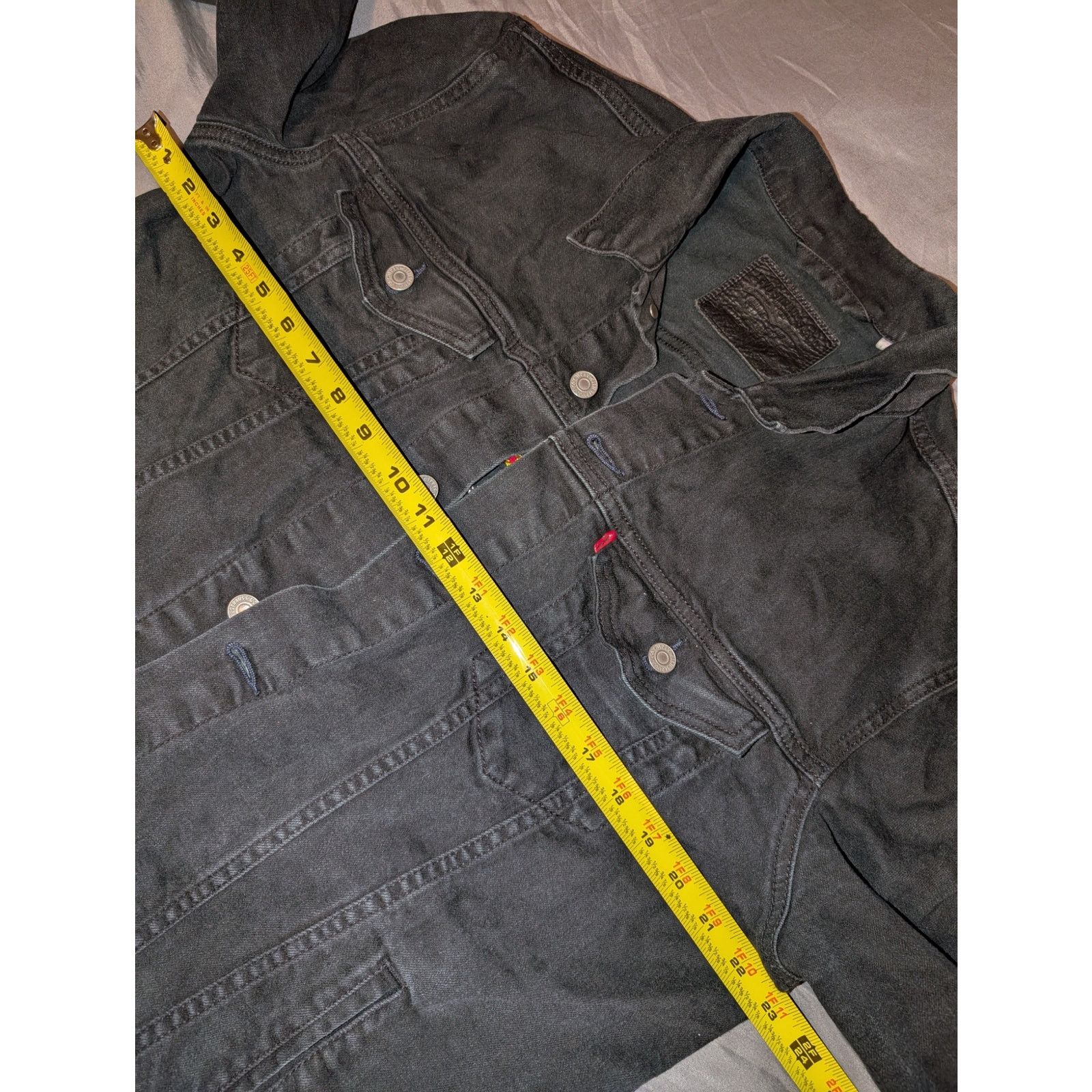 Levi's Levis Trucker Jacket XL Brown Leather tag Cherry Stitching Size US XL / EU 56 / 4 - 5 Thumbnail