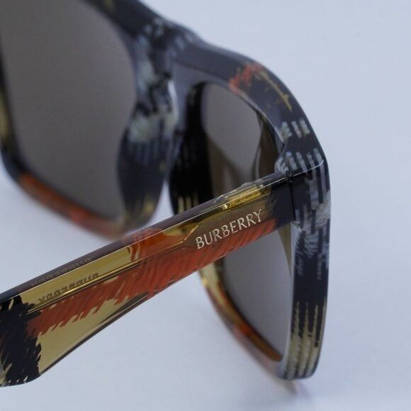 Burberry Burberry BE4434 414673 Sunglasses Check Sand Square Frame Size ONE SIZE - 4 Thumbnail