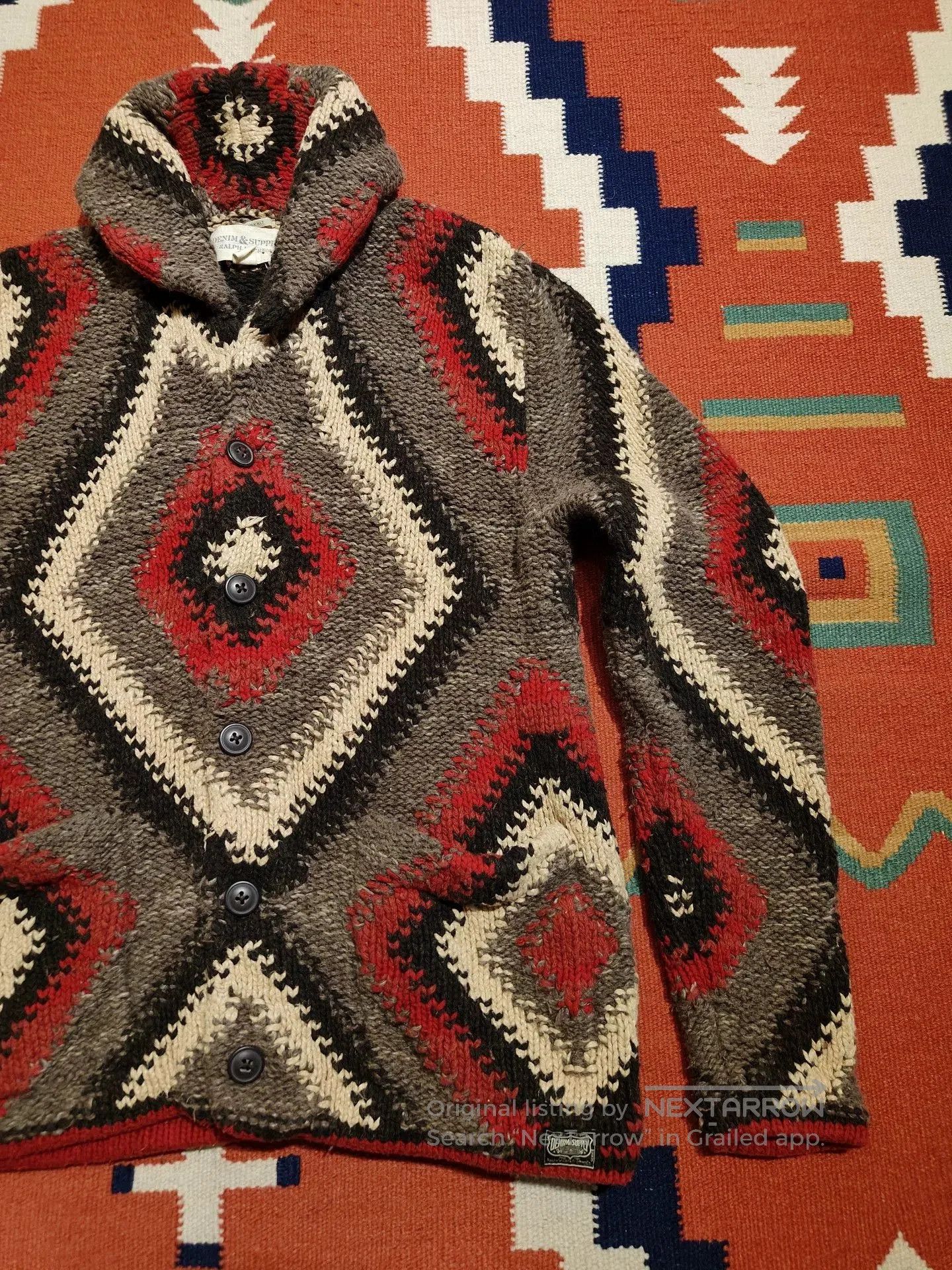 RRL Ralph Lauren Polo Ralph Lauren Navajo Zip-Up Sweater. Size US M / EU 48-50 / 2 - 8 Thumbnail
