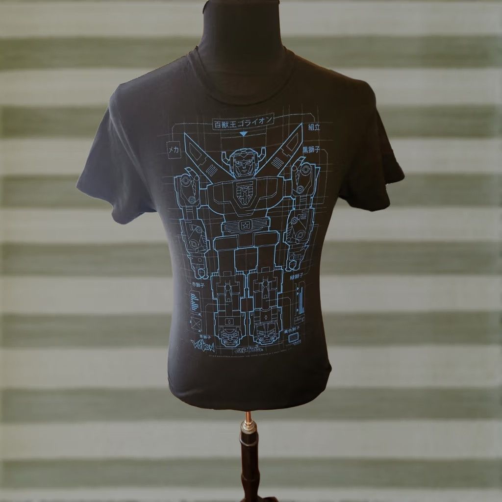 Vintage VOLTRON Transformers Blueprint Diagram Lootcrate Shirt Size S Black T Size US S / EU 44-46 / 1 - 1 Preview