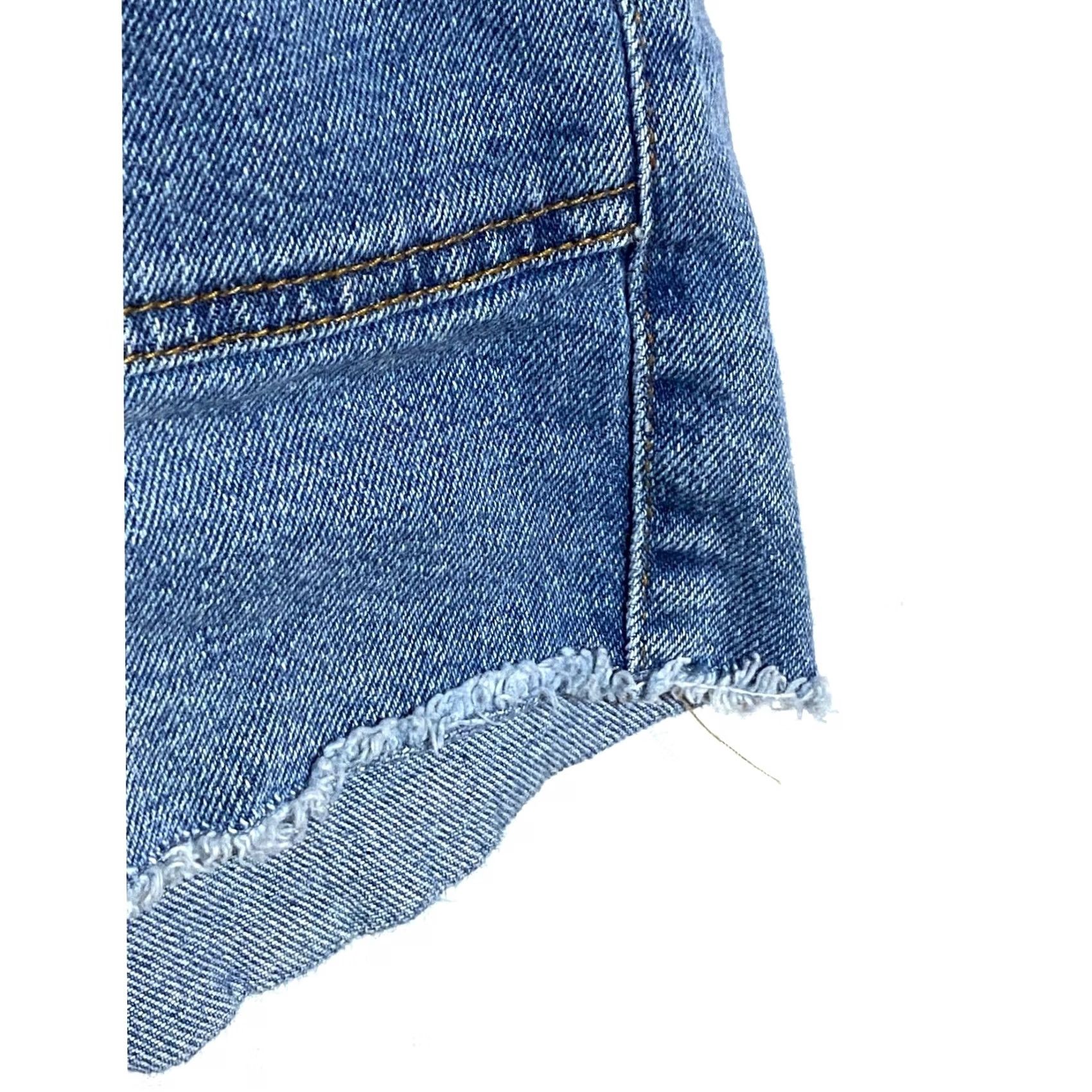 Vintage VINTAGE Knox Rose Jean Shorts Aztec Chevron Cut Off Blue Denim Womens 20W Festival Boho Size 42" / US 20 - 4 Thumbnail