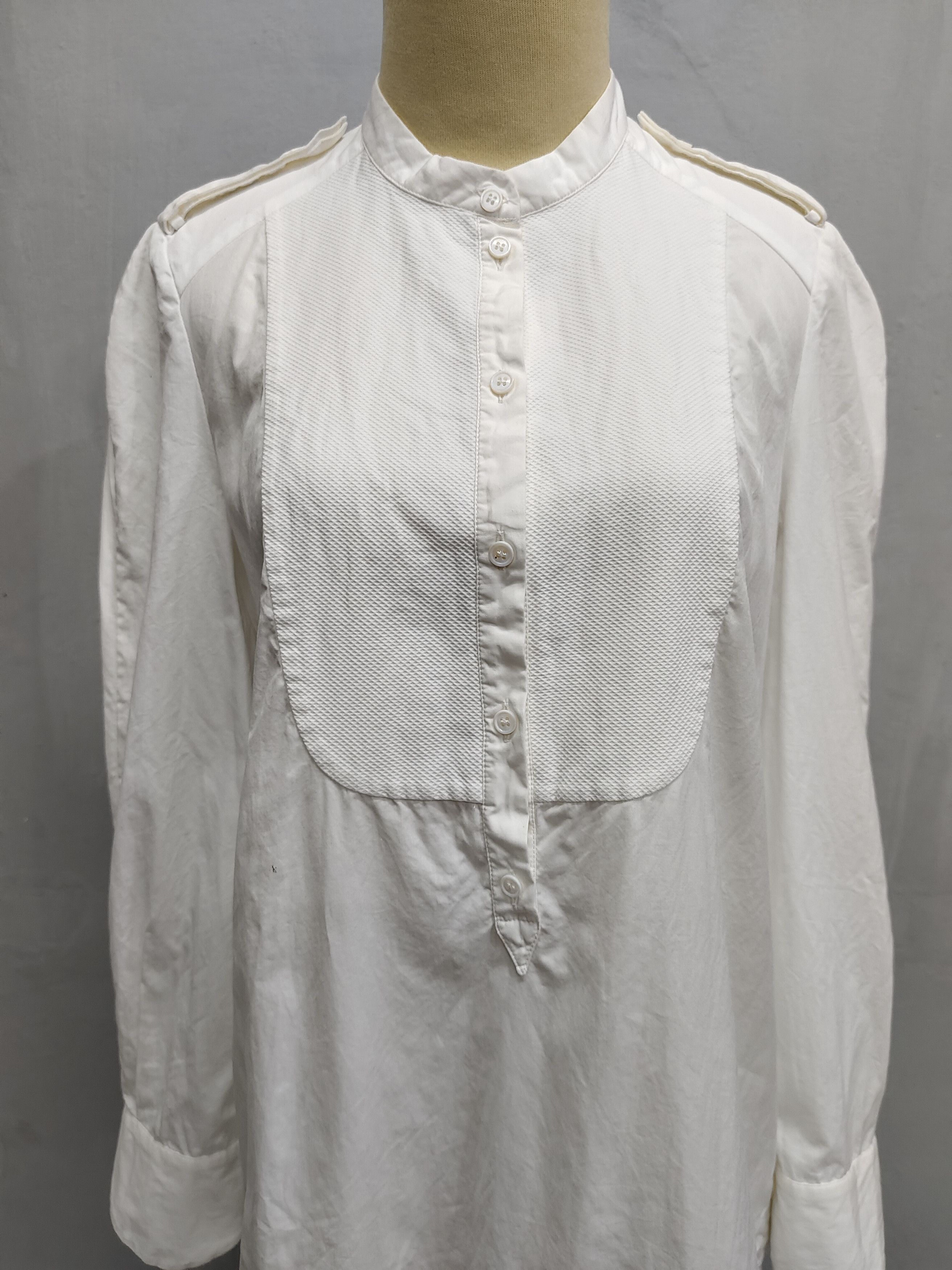 Alexander McQueen Alexander McQueen- Bip Front Panel Military Tailoring Blouse Size M / US 6-8 / IT 42-44 - 10 Thumbnail