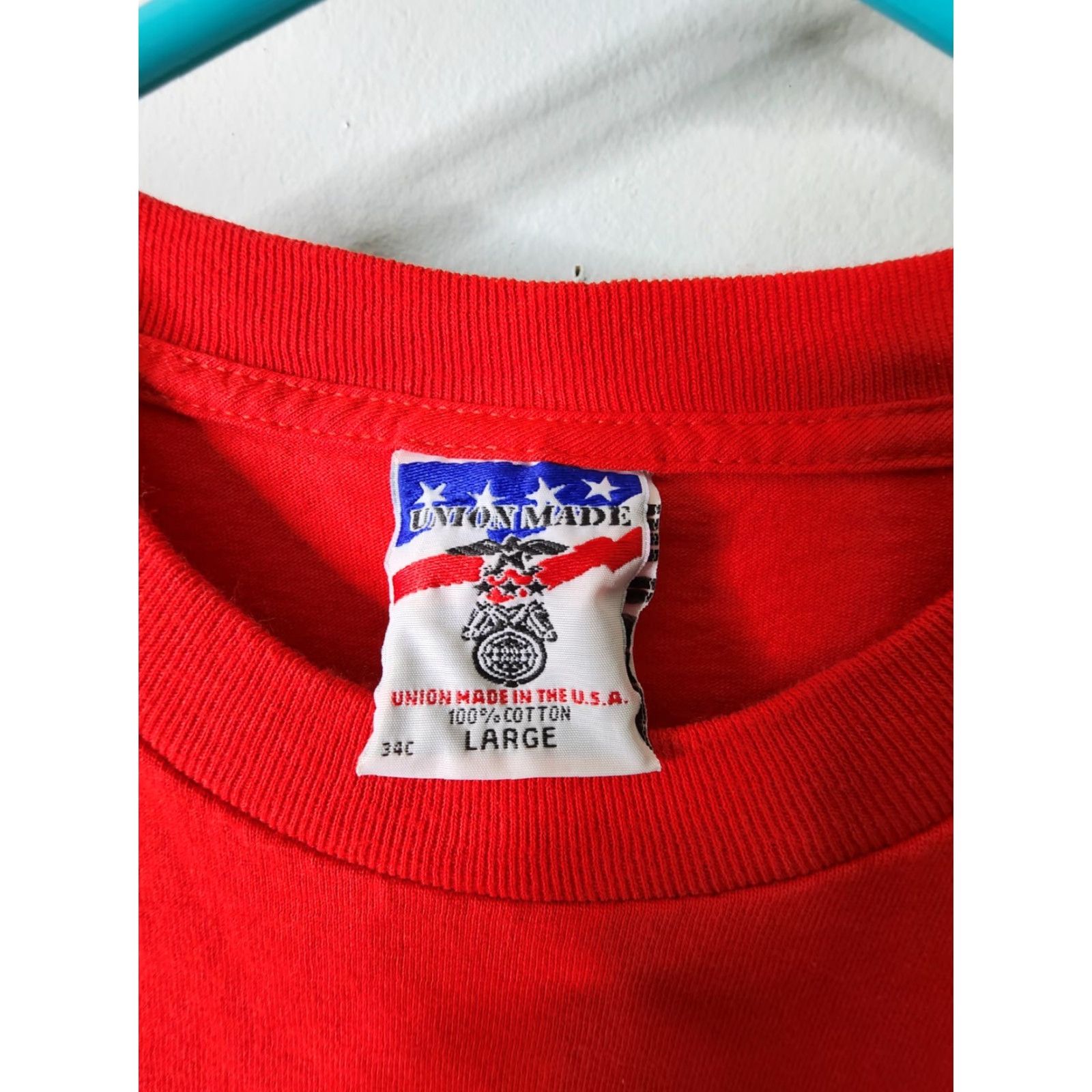 Apple Adult L Shirt Red Apple Teacher MCEA Union Made USA Size US L / EU 52-54 / 3 - 4 Thumbnail