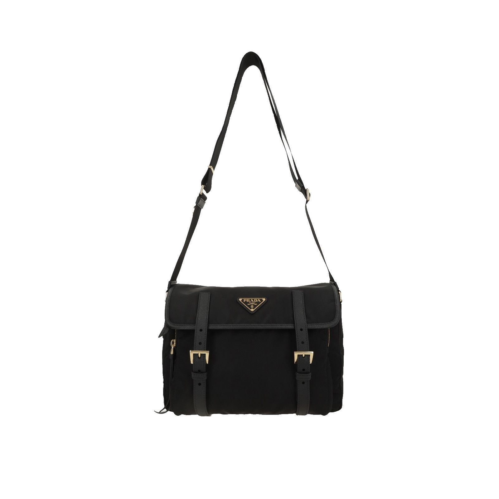 Prada PRADA Black Medium Re-Nylon Messenger Bag New & Authentic Size ONE SIZE - 1 Thumbnail