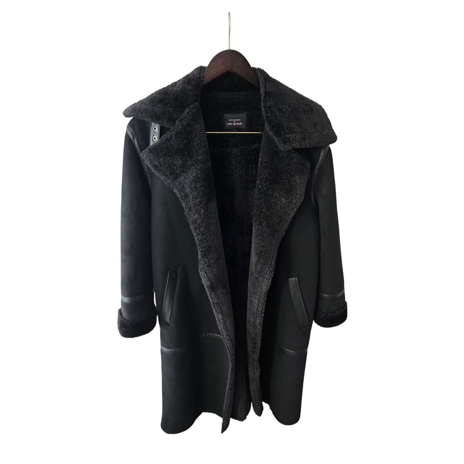AVEC LES FILLES Women's Black Coat Size S / US 4 / IT 40 - 1 Thumbnail