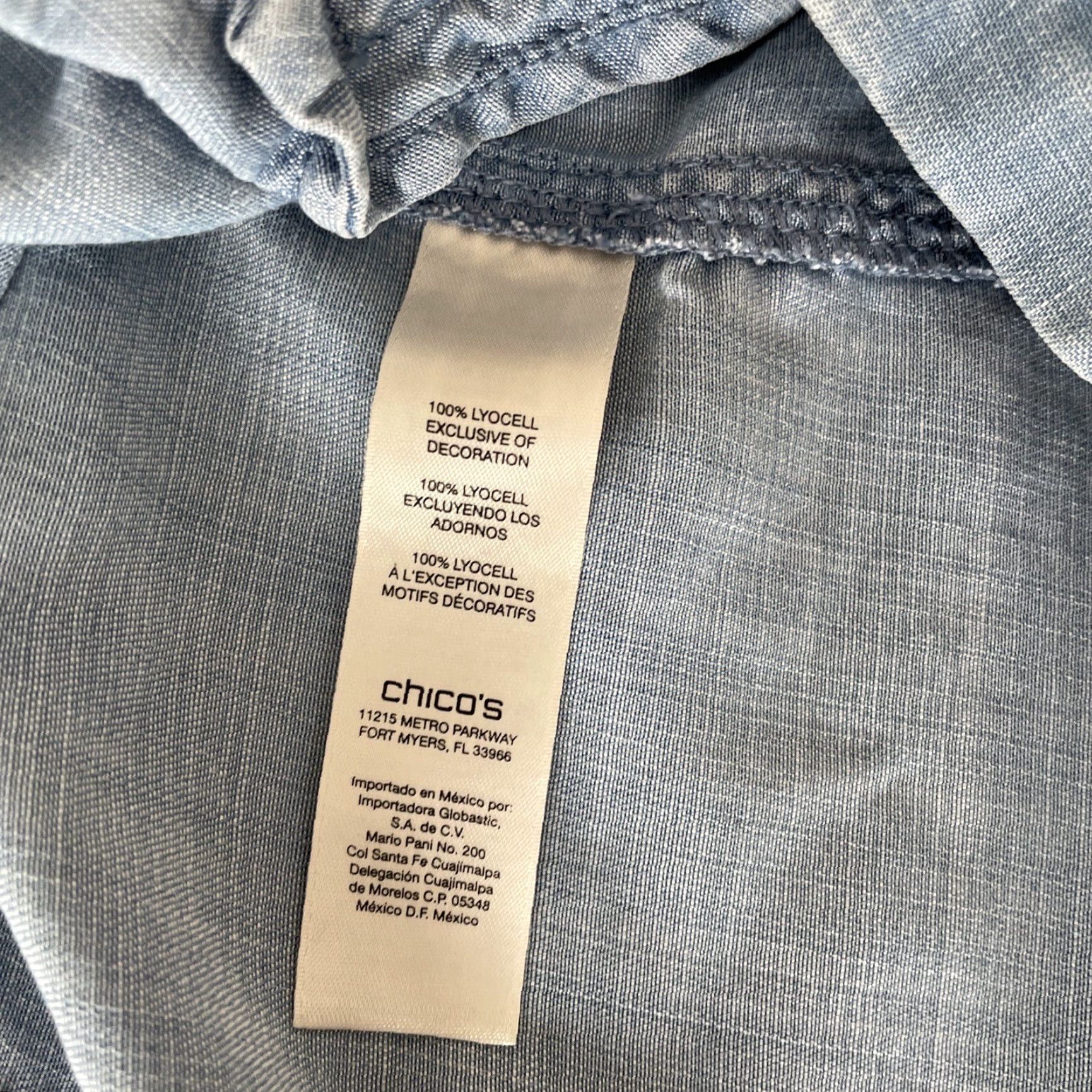 Vintage Chico's Cardigan Women's Blue Chambray Open Front Roll Tab Sleeve Size 4 US 0 4 Lyocell Sweater Regular Size S / US 4 / IT 40 - 8 Thumbnail