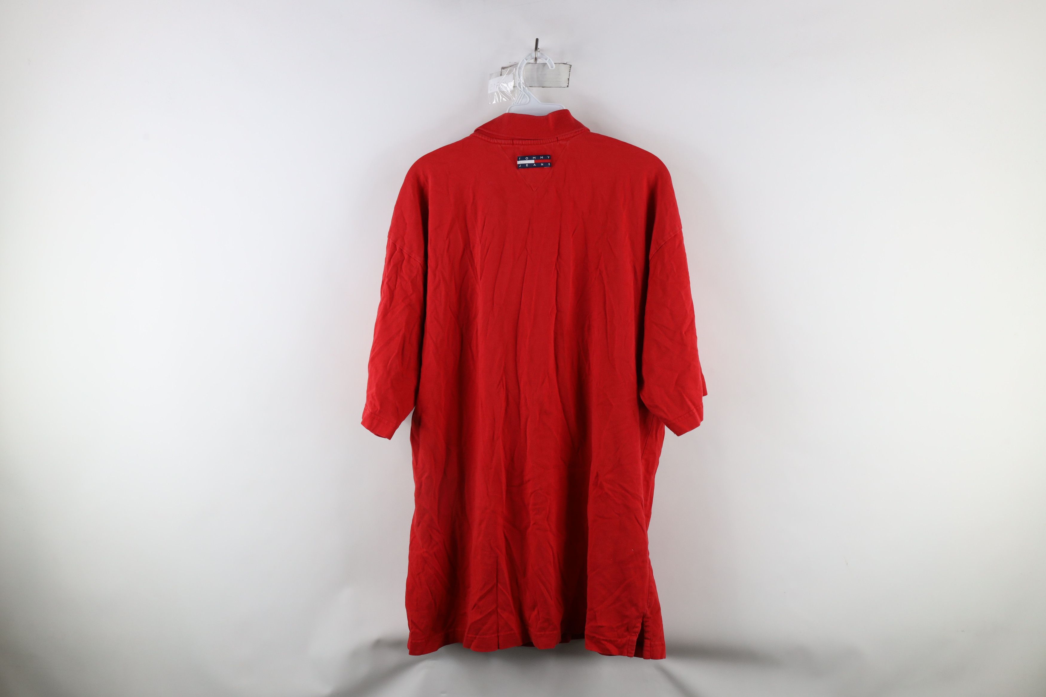 Tommy Hilfiger × Vintage Vintage 90s Tommy Hilfiger Center Flag Logo Golf Polo Shirt Size US XXL / EU 58 / 5 - 10 Thumbnail