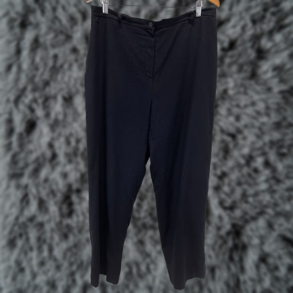 VINTAGE Lauren Ralph Lauren Wool Dress Pants Women’s Navy Size 16 Fully Lined Pants Womens 16 Navy Wool Blend