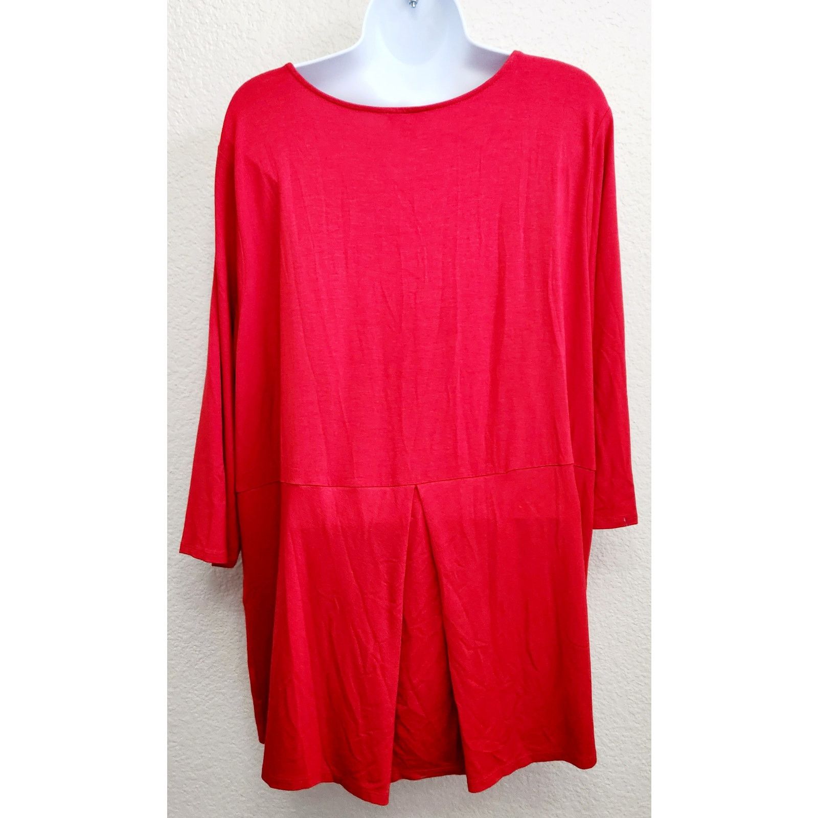 Other J. Jill Wearever Collection Red Round Neck 3/4 Sleeve Top XL Size XL / US 12-14 / IT 48-50 - 3 Thumbnail