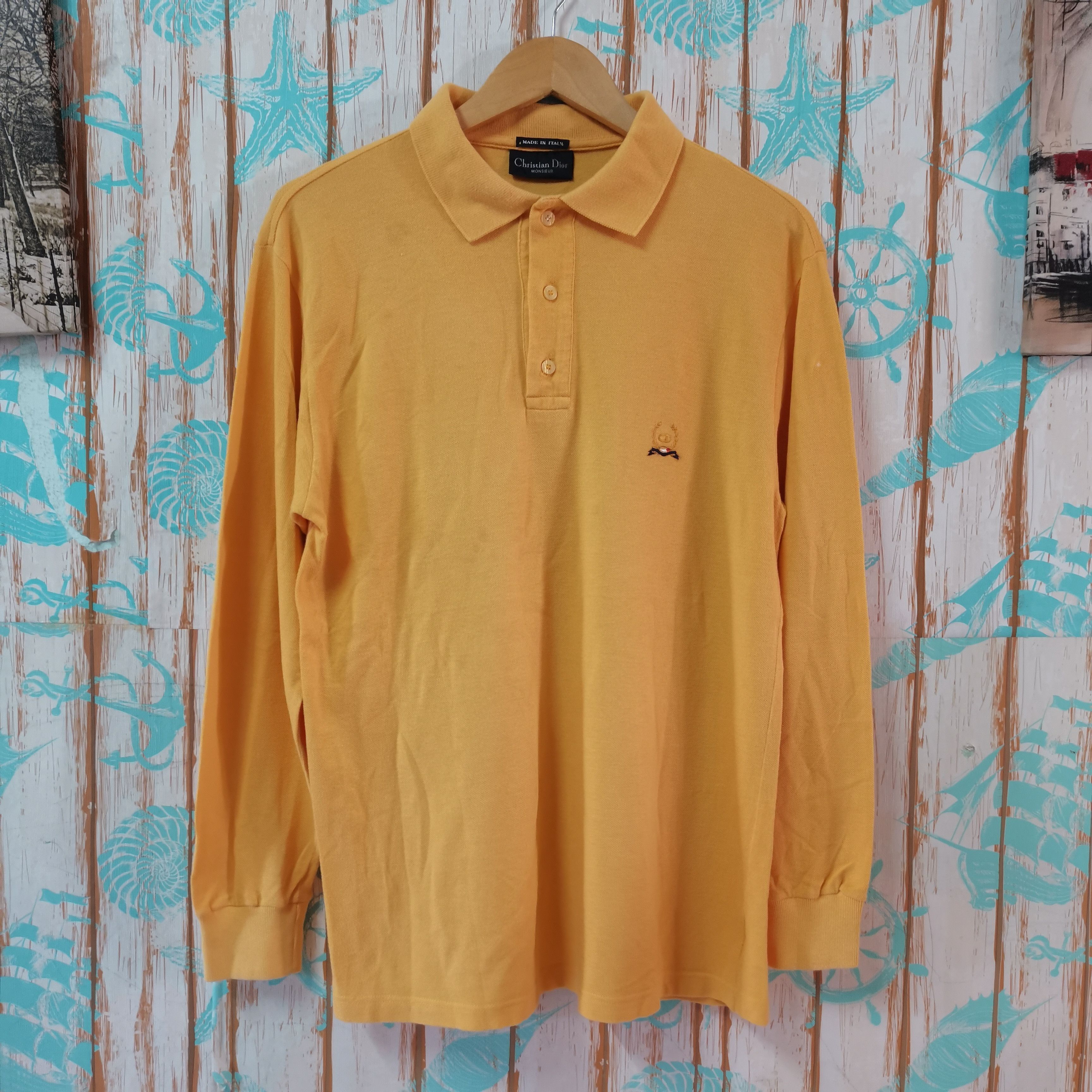 Christian Dior Monsieur × Vintage Vintage CHRISTIAN DIOR MONSIEUR Longsleeve Tshirt Size US M / EU 48-50 / 2 - 1 Thumbnail
