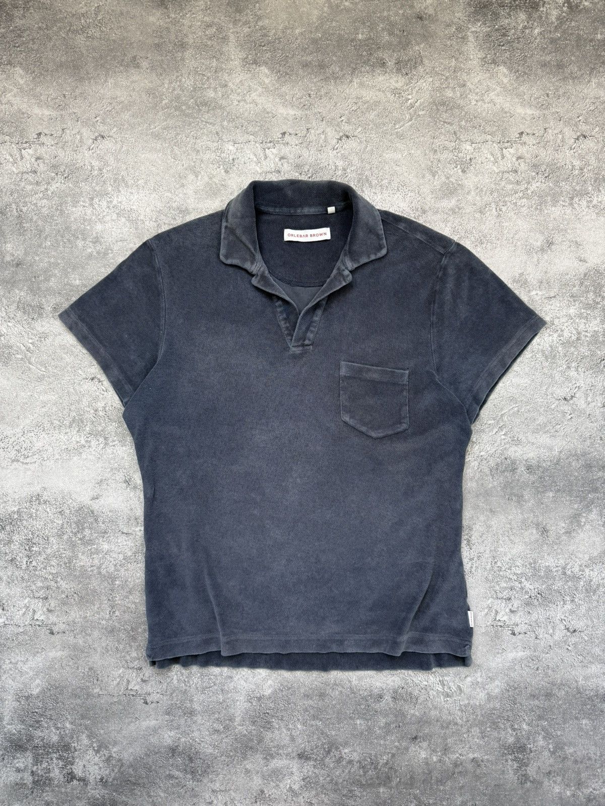 Orlebar Brown Orlebar Brown Velour Polo T-Shirt Luxury Old Money Size US L / EU 52-54 / 3 - 1 Thumbnail