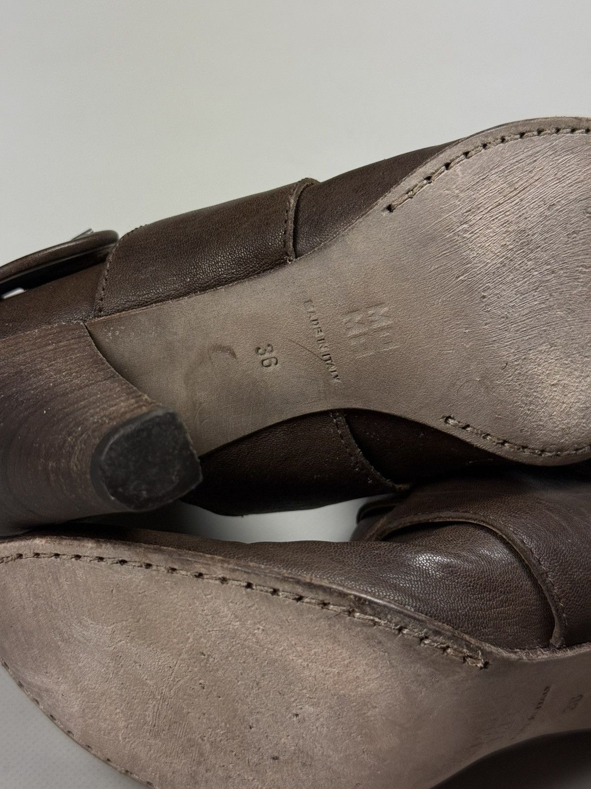 MoMA MOMA Ladies Leather Heeled Avant-Garde Boots Shoes Size 36 Size US 6 / IT 36 - 18 Thumbnail