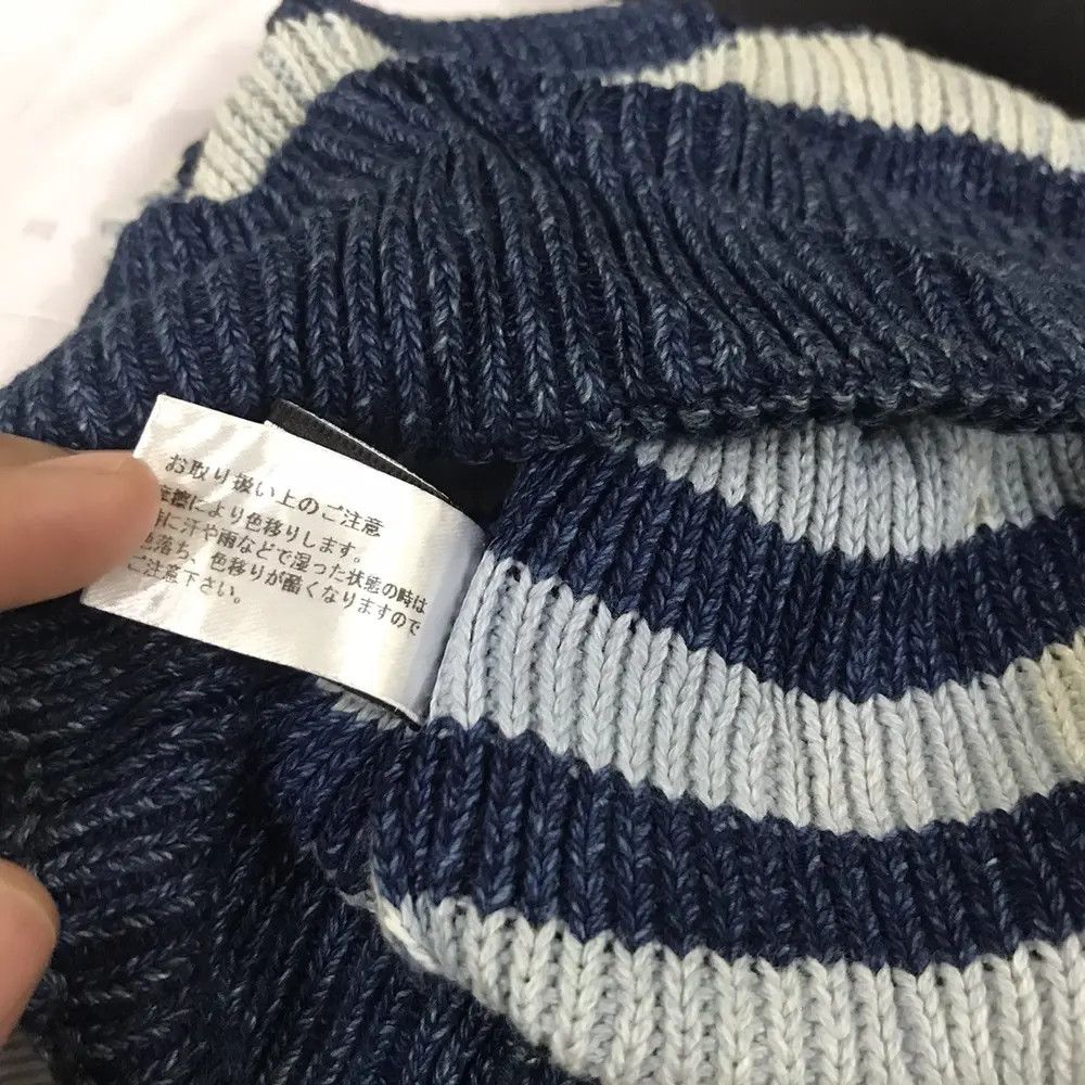 Japanese Brand × Vintage Japanese Brand Beams Stripe Design Beanie Hat Size ONE SIZE - 8 Thumbnail