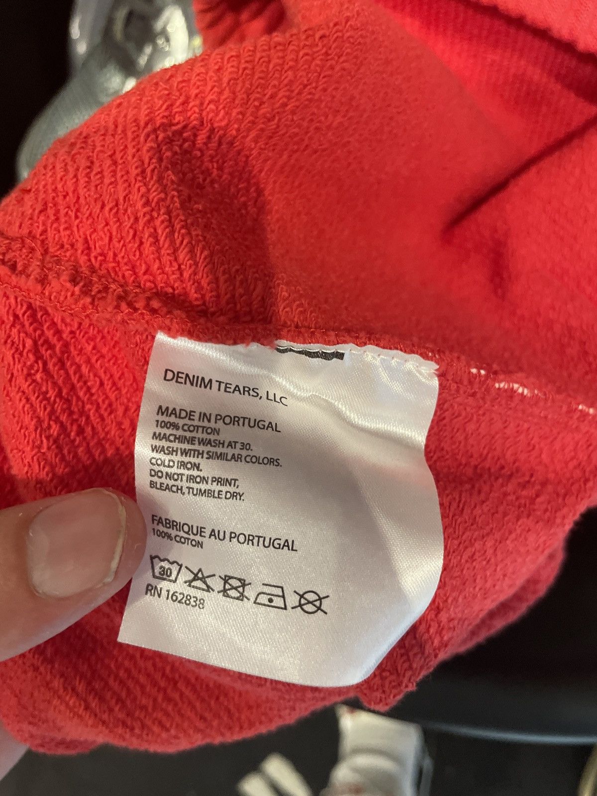 DENIM TEARS Denim Tears Cotton Wreath Sweatpants Red Size US 36 / EU 52 - 4 Thumbnail