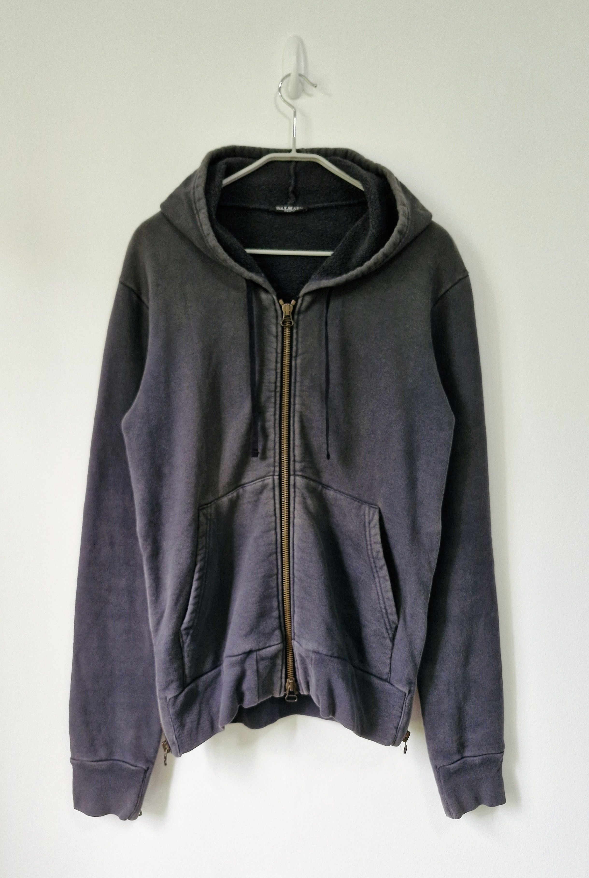 Balmain Decarnin Black Side Zip Hoodie XS | Grailed