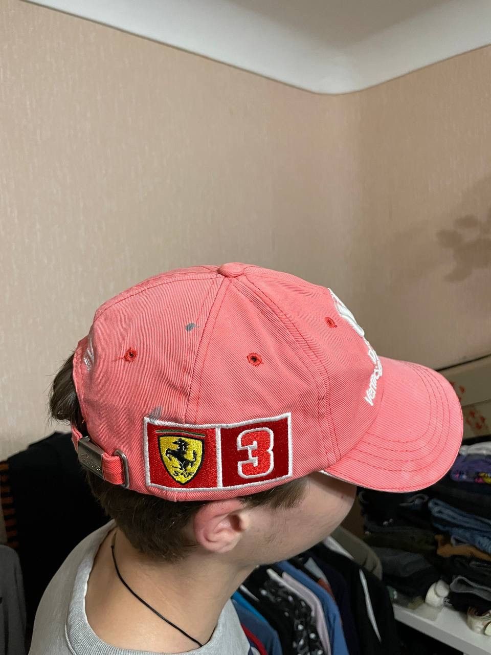 Ferrari × Vintage Vintage Ferrari Michael Schumacher 2000s Racing Cap Hat Size ONE SIZE - 8 Thumbnail