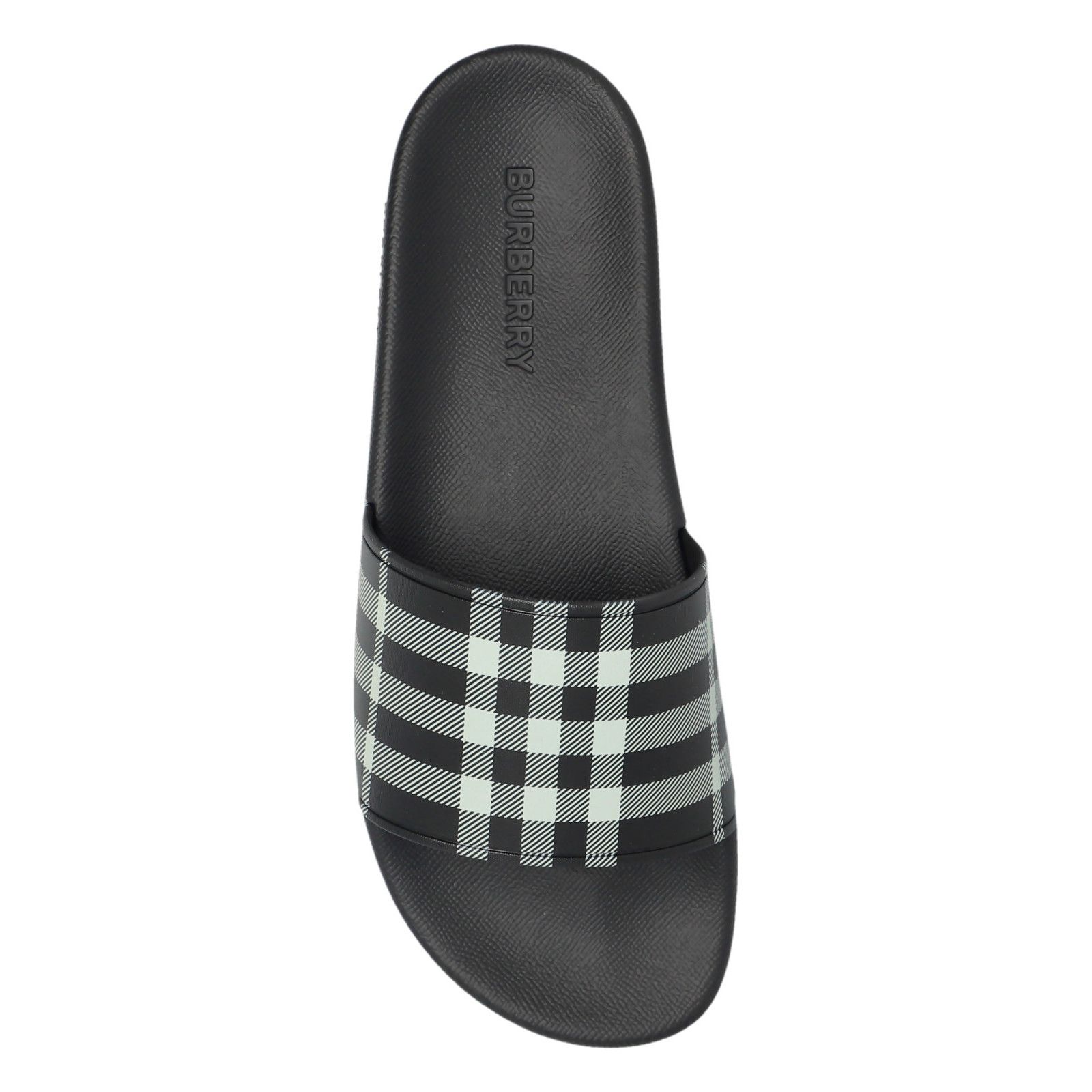 Burberry BURBERRY Black Check Rubber Flip Flops New & Authentic (Men' Size US 13 / EU 46 - 4 Thumbnail