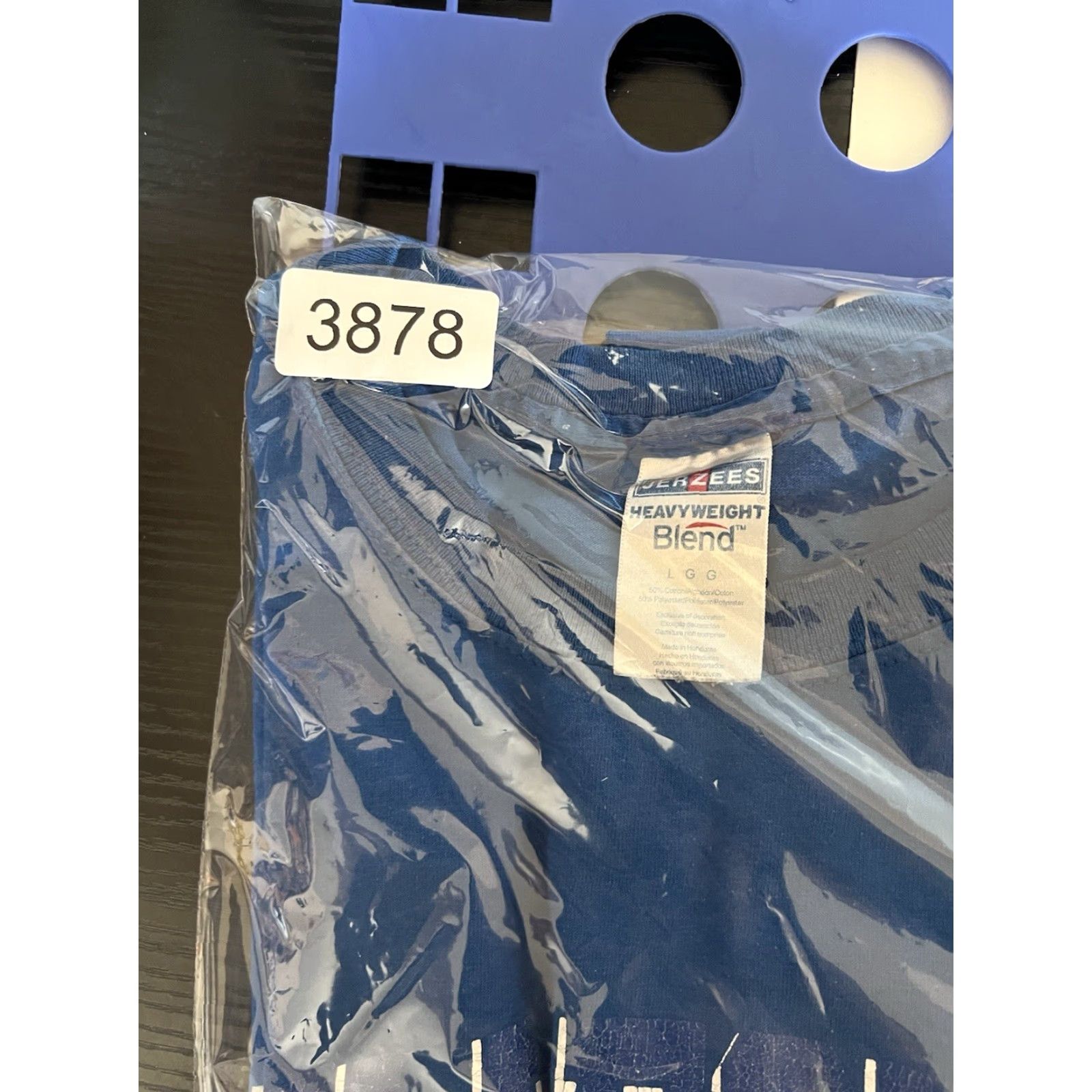 Jerzees VINTAGE College Of San Mateo T-Shirt L Blue Men Short Sleeve 90s USA California JERZEES Size US L / EU 52-54 / 3 - 7 Thumbnail