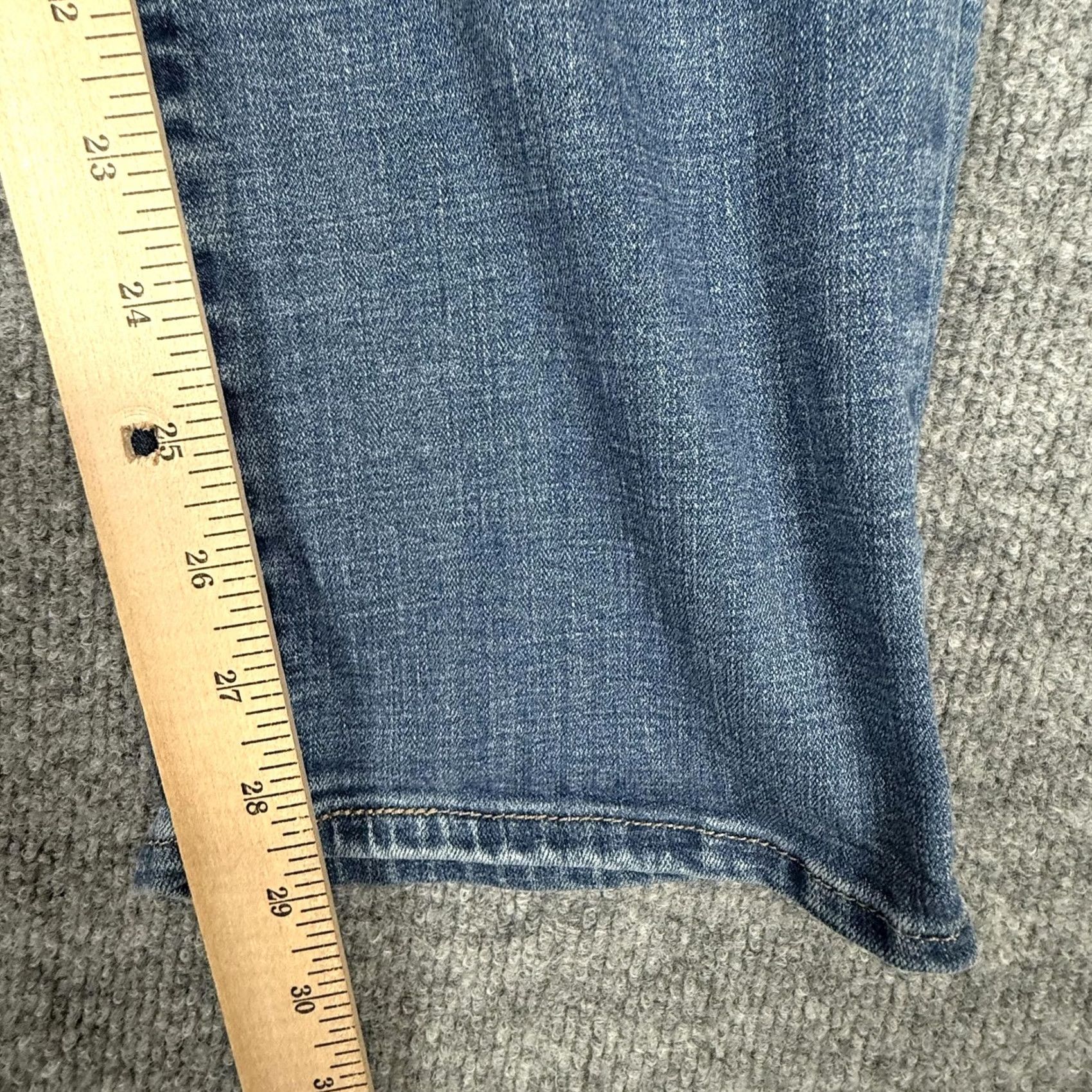 Levi's Levi's 514 Jeans Womens 32x30 Blue Medium Wash Straight Denim Pants Pockets Zip Fly Regular Inseam 29" Size 24" / US 00 / IT 34 - 3 Thumbnail