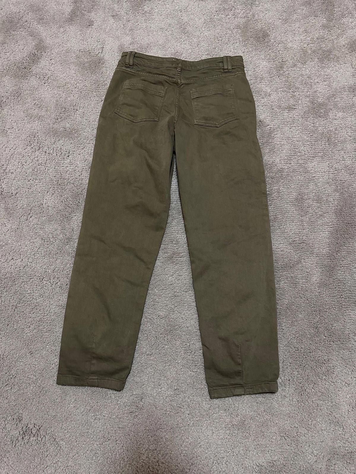Sezane Sezane Manu Wide Leg Low Rise Pleated Trousers Green Size 40 Size 40" / US 18 - 6 Thumbnail