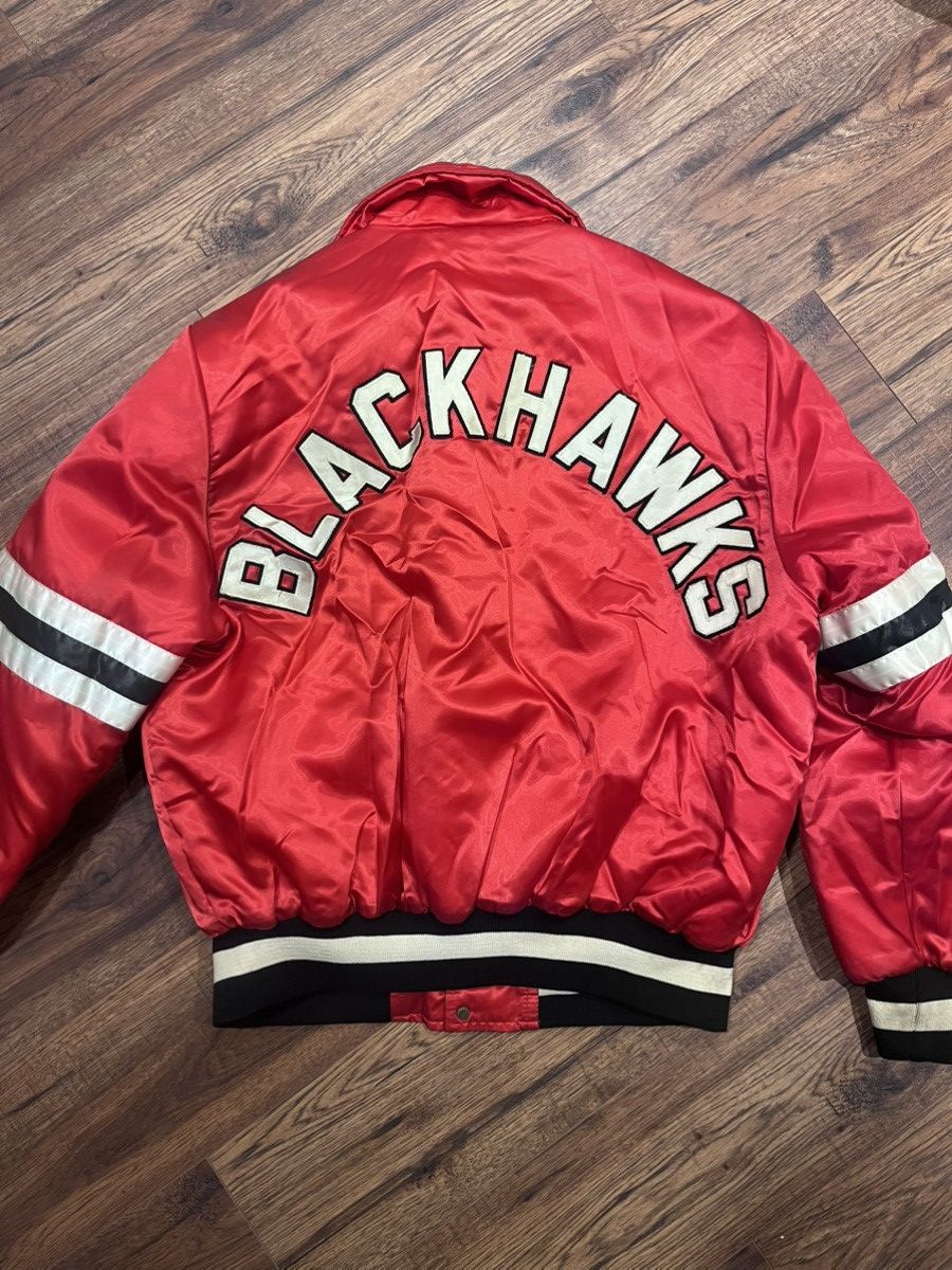 NHL Vintage Chicago Blackhawks 80s Jacket NHL Shain of Canada XL Size US XL / EU 56 / 4 - 10 Thumbnail