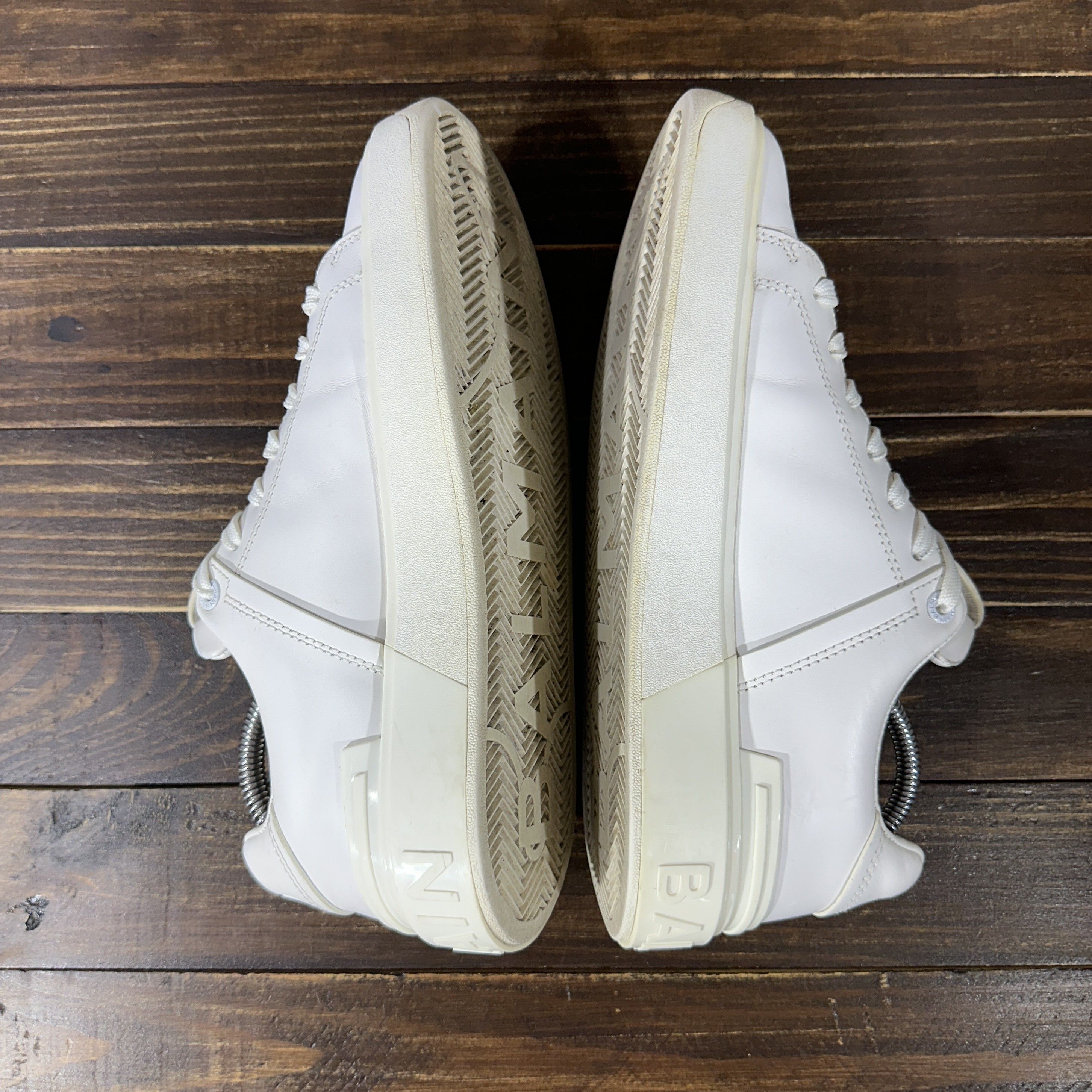 Balmain BALMAIN B-Court Trainers In Calfskin Sneakers Luxury Brand Size US 8 / IT 38 - 8 Thumbnail