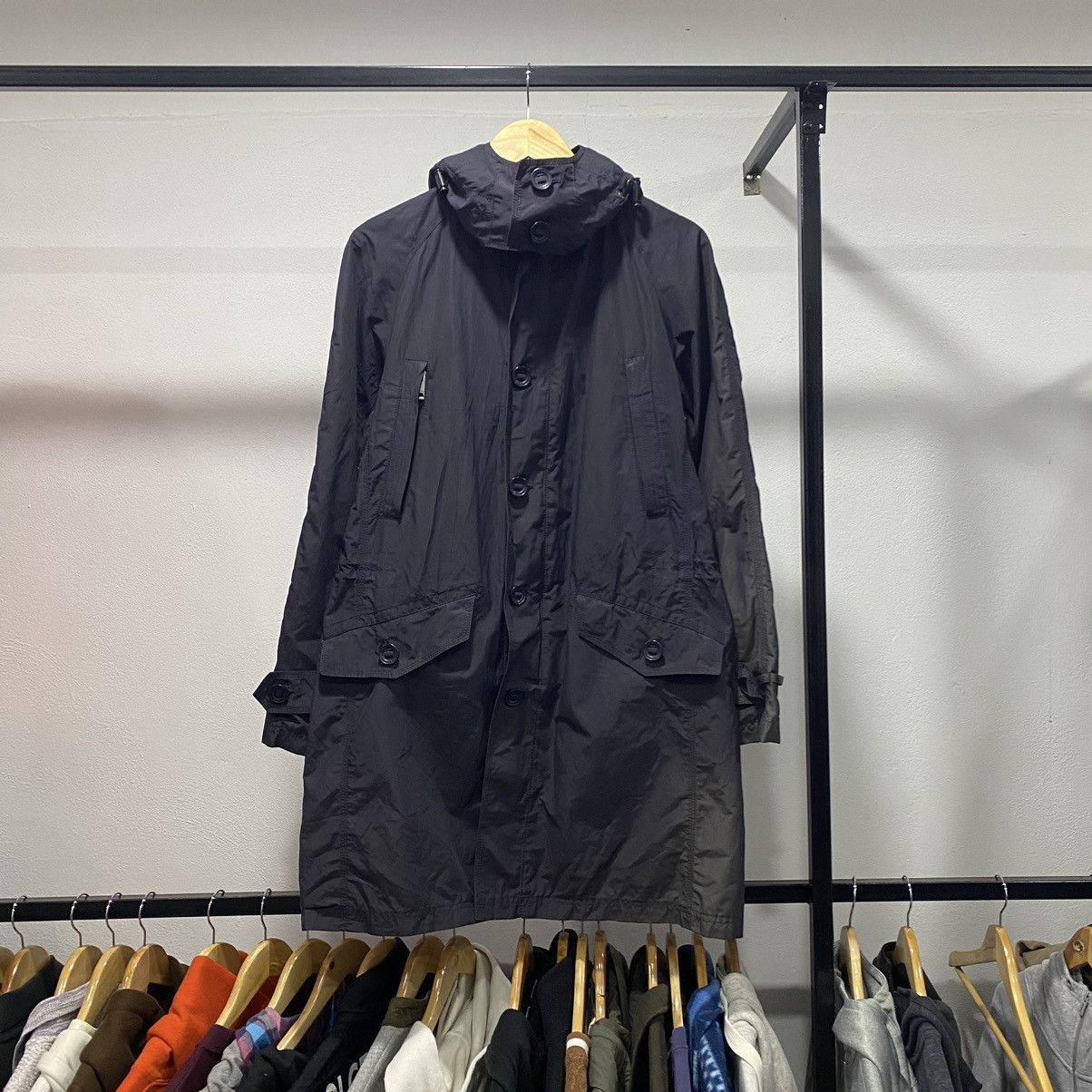 Sickk☠️ Burberry Long Parka Jacket Coat Nylon Tactical 90s
