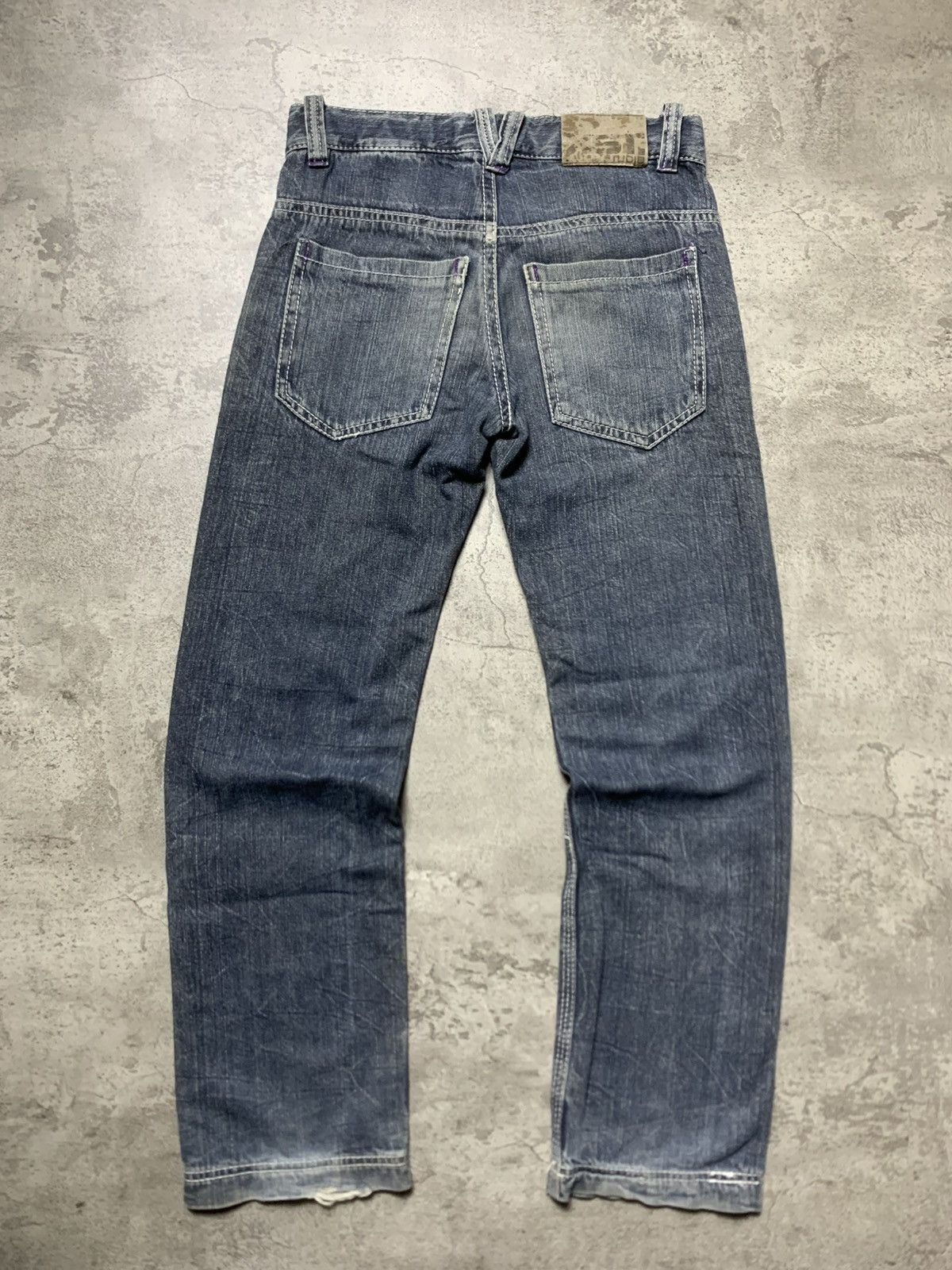 Japanese Brand 2000s Ba Tsu Studio - Rock Star Jeans DIY Paint-Splatter Size US 30 / EU 46 - 11 Thumbnail