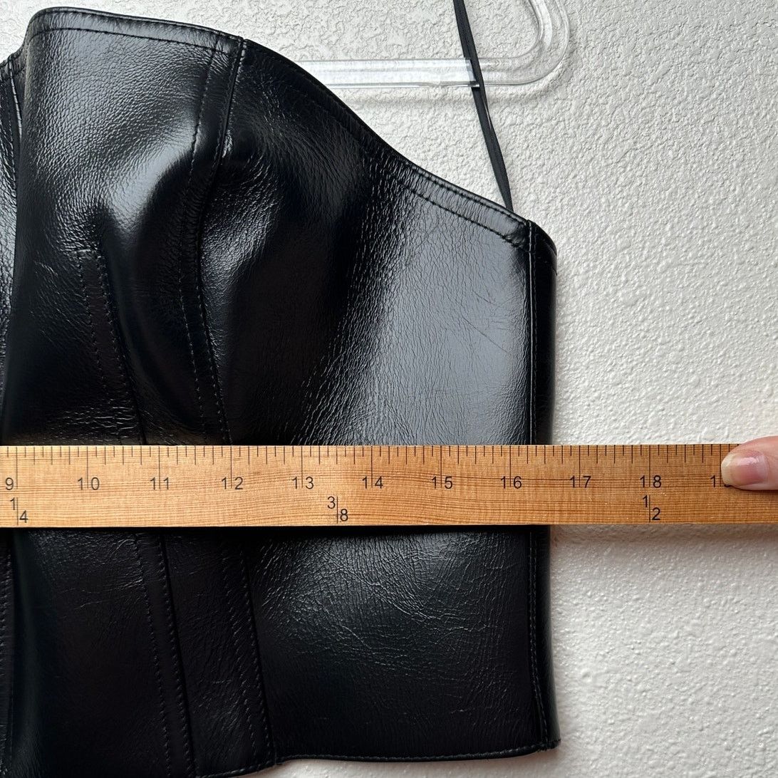 Alexander McQueen Alexander McQueen Corset Top Black Women's US 14 Leather Size XL / US 12-14 / IT 48-50 - 13 Thumbnail