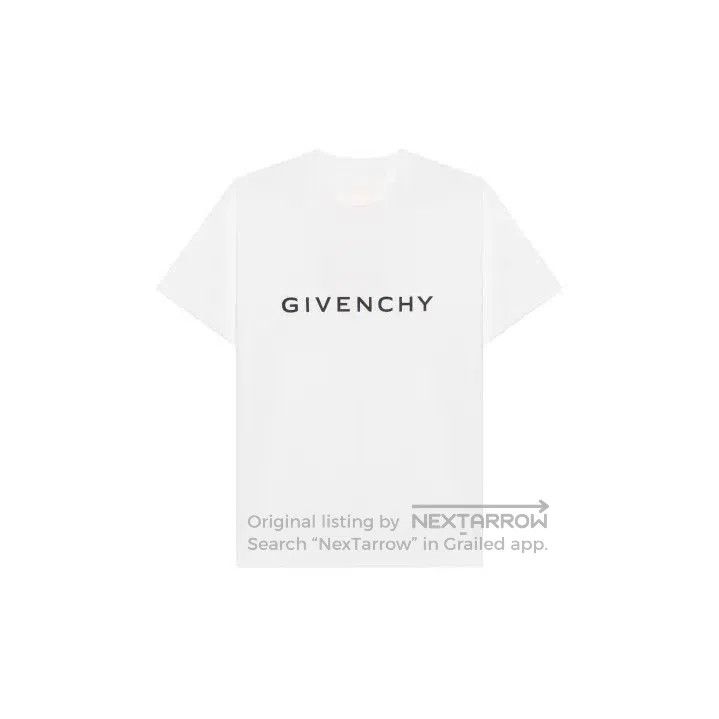 Givenchy GIVENCHY FW22 Letter Print Crew Neck Short Sleeve T-Shirt. Size US L / EU 52-54 / 3 - 1 Thumbnail