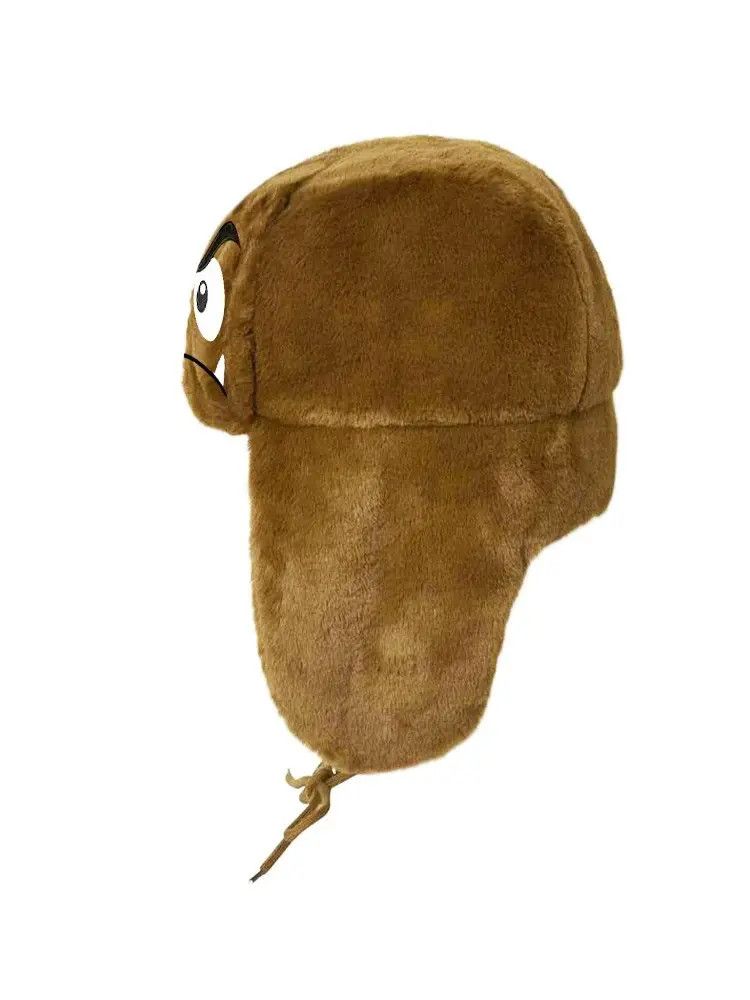 Japanese Brand nime Nintendo World Goomba Kuribo Ushanka Winter Hat Size ONE SIZE - 3 Thumbnail